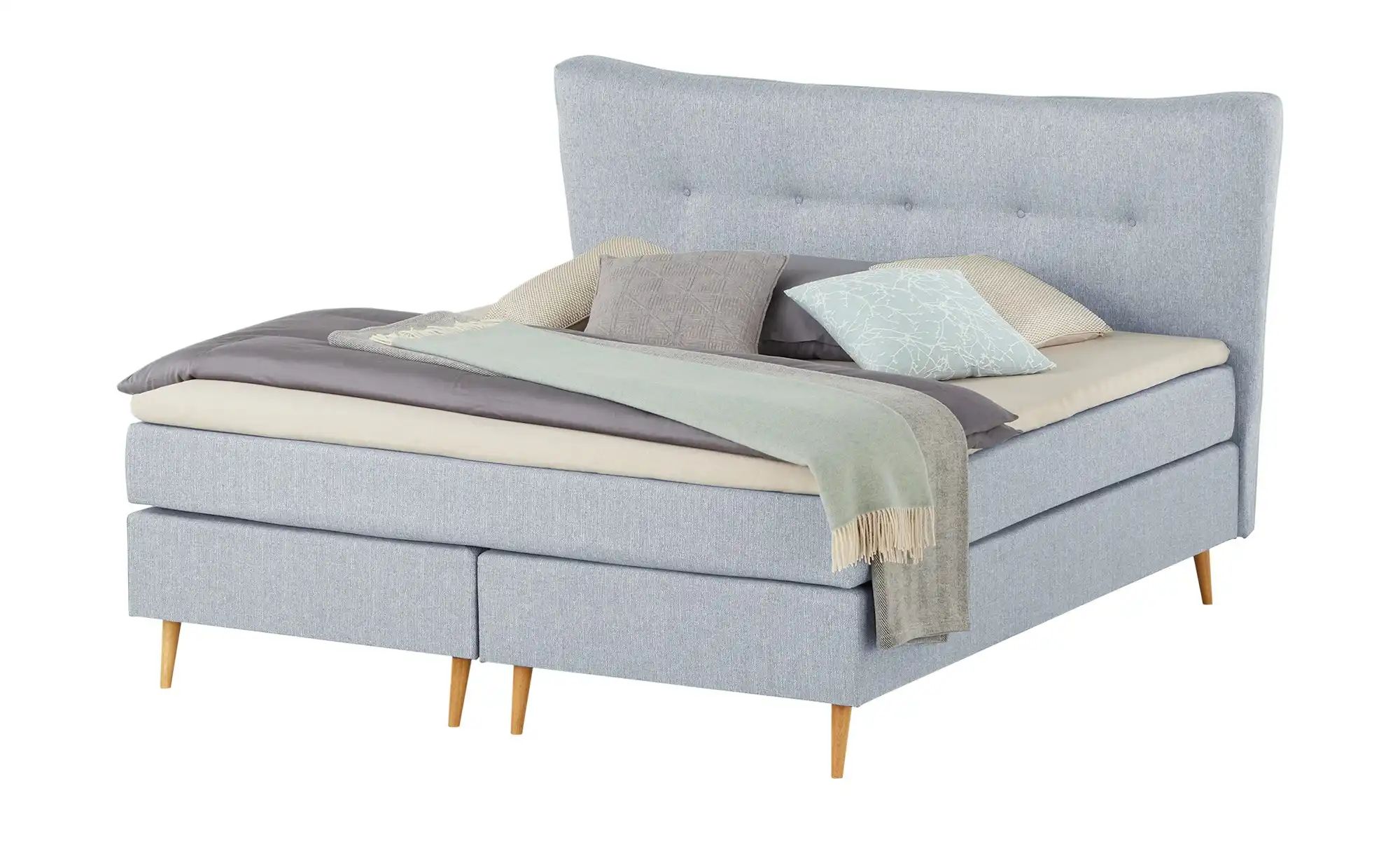 Boxspringbett  Ferill ¦ grau ¦ Maße (cm): B: 177 H: 122 Betten > Boxspringb günstig online kaufen