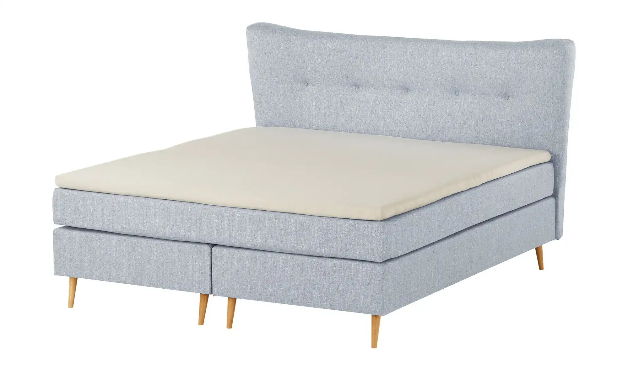 Boxspringbett  Ferill ¦ grau ¦ Maße (cm): B: 217 H: 122 Betten > Boxspringb günstig online kaufen