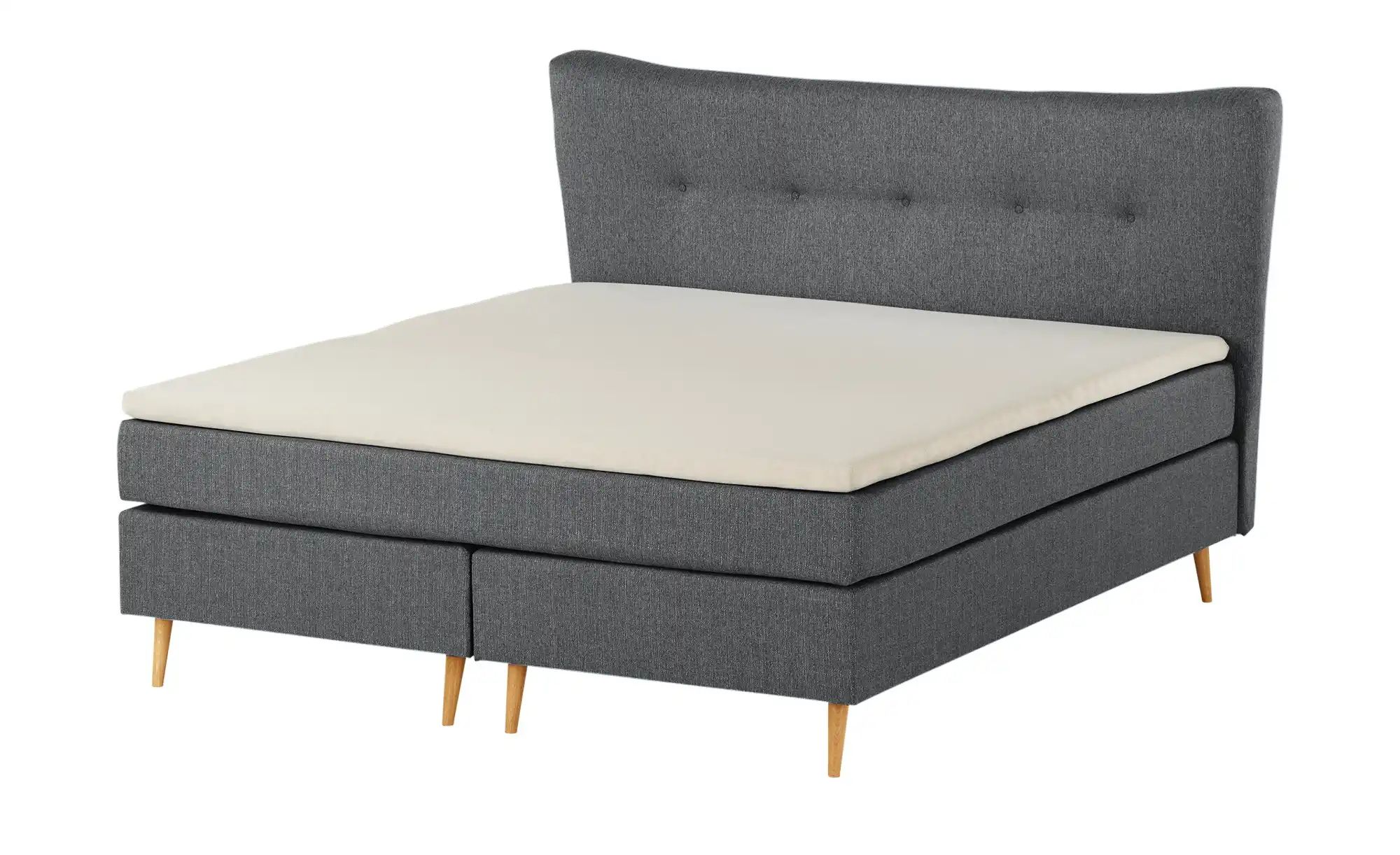Boxspringbett  Ferill ¦ grau ¦ Maße (cm): B: 157 H: 122 Betten > Einzelbett günstig online kaufen