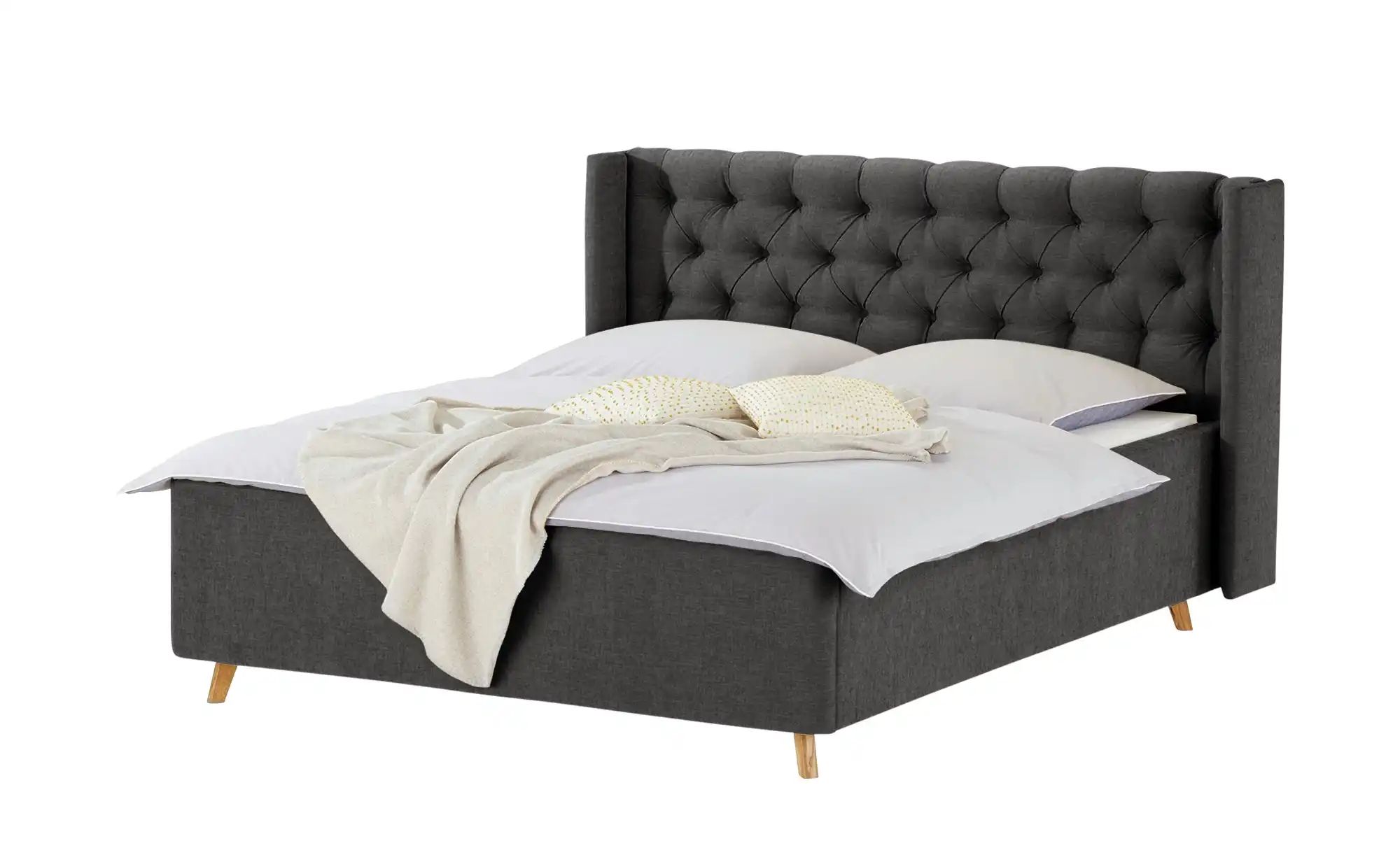 meinBett Polsterbettgestell  Eyra ¦ grau ¦ Maße (cm): B: 168 H: 104 Betten günstig online kaufen