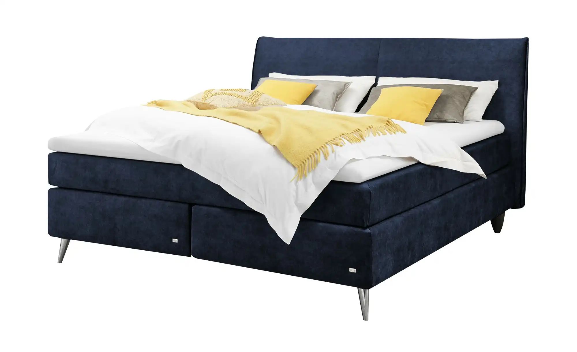 RUF Boxspringbett  Aurelia ¦ blau ¦ Maße (cm): B: 170 H: 114 Betten > Boxsp günstig online kaufen