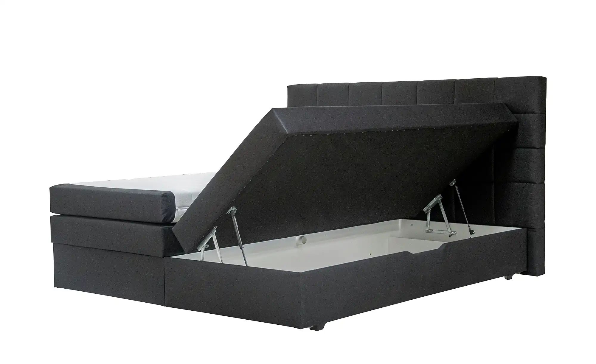 Boxspringbett  Vito ¦ grau ¦ Maße (cm): B: 193 H: 117 Betten > Boxspringbet günstig online kaufen