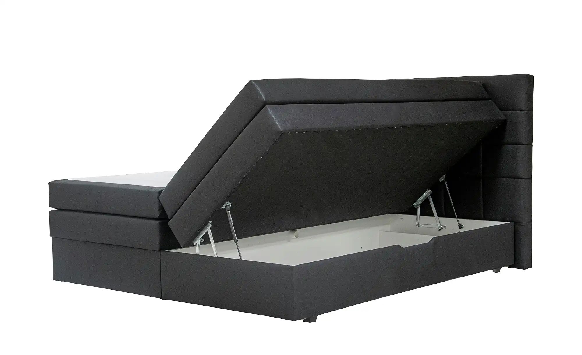 Thumbnail - Boxspringbett Vito ¦ grau ¦ Maße (cm): B: 193 H: 117 Betten > Boxspringbetten > Boxspringbetten 180x200 - Höffner
