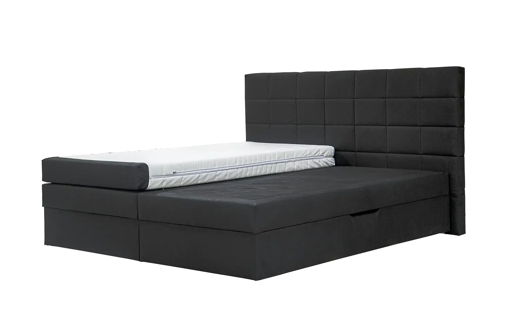 Boxspringbett  Vito ¦ schwarz ¦ Maße (cm): B: 193 H: 117 Betten > Boxspring günstig online kaufen