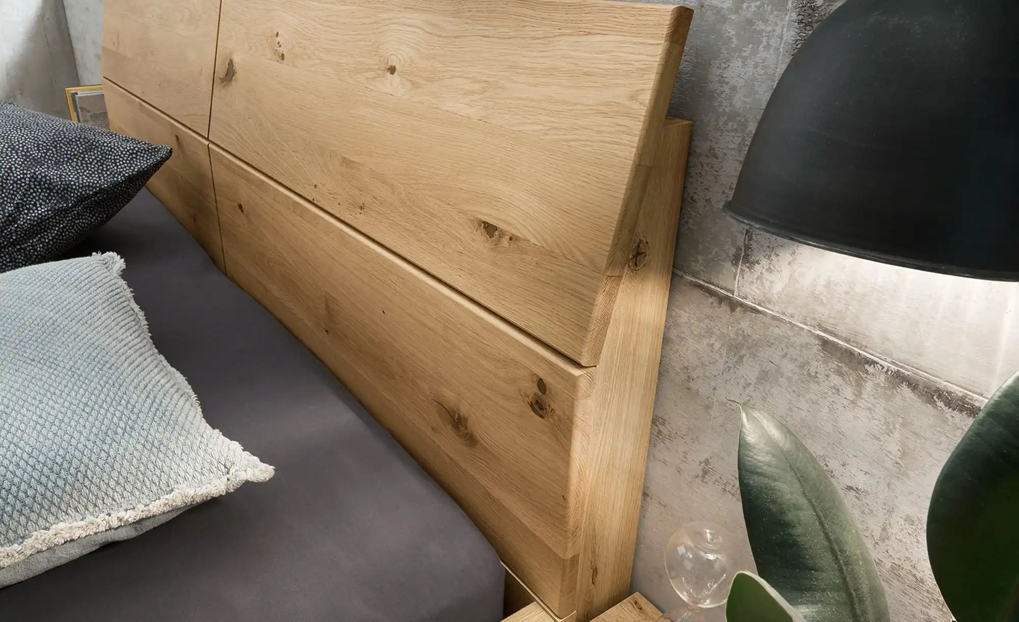 Woodford Bettgestell teilmassiv Smilla ¦ holzfarben ¦ Maße (cm): B: 169 H: günstig online kaufen