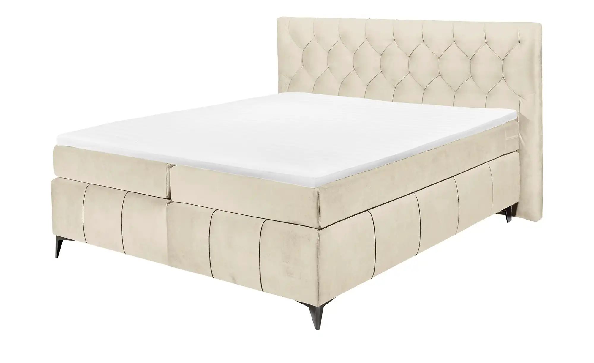 Thumbnail - meinBett Boxspringbett Pembroke ¦ creme ¦ Maße (cm): B: 200 H: 121 Betten > Boxspringbetten > Boxspringbetten 180x200 -...