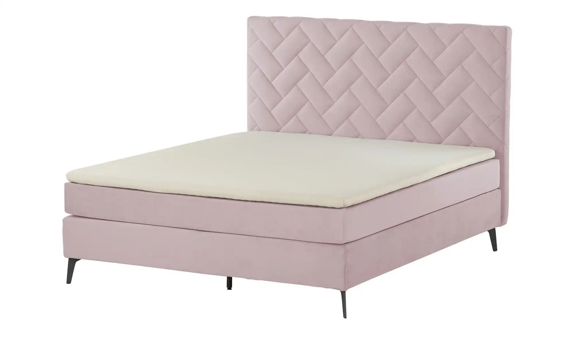 Boxspringbett  Weave ¦ rosa/pink ¦ Maße (cm): B: 200 H: 122 Betten > Boxspr günstig online kaufen