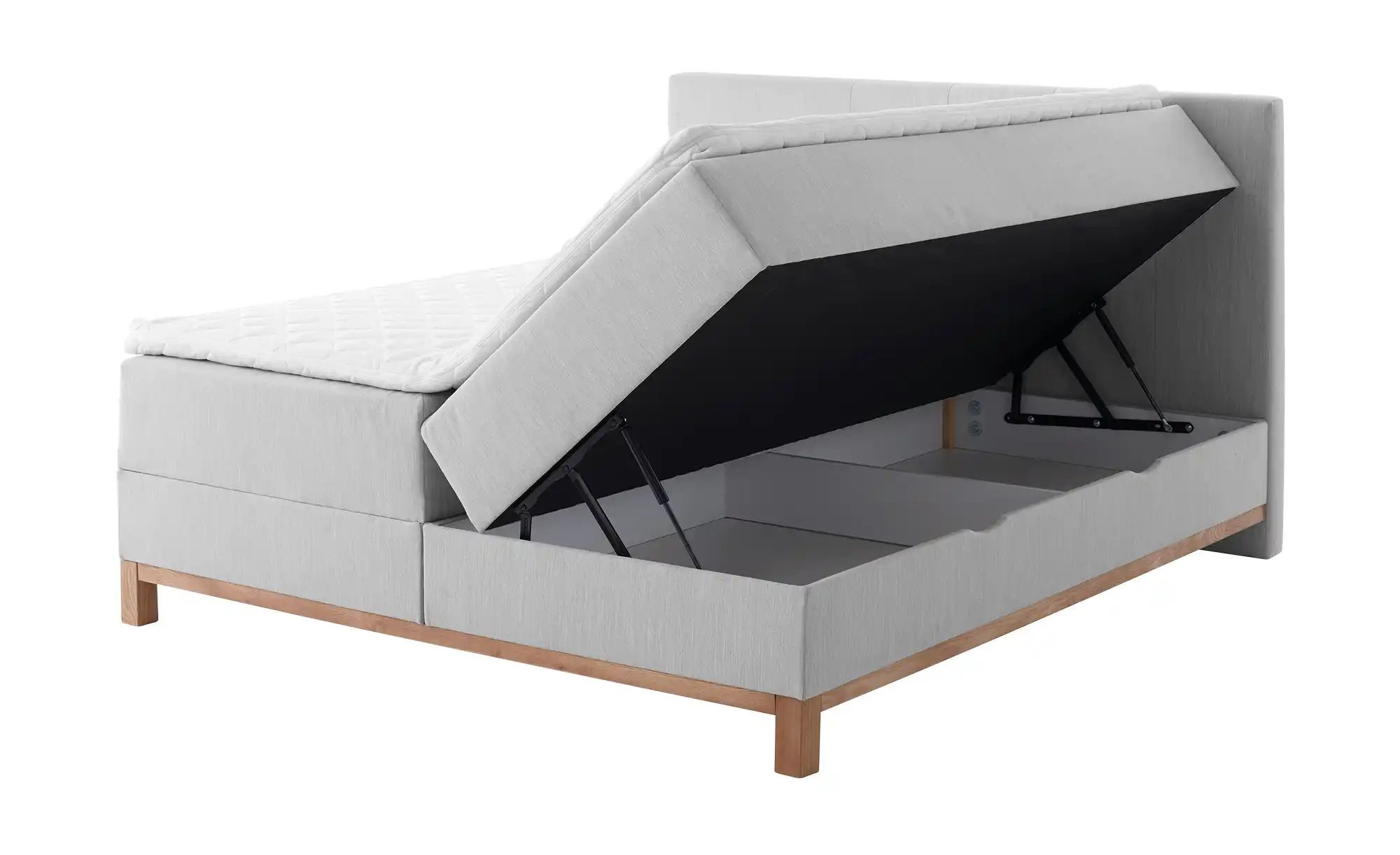 maison bleue Boxspringbett mit Bettkasten Mara ¦ grau ¦ Maße (cm): B: 182 H günstig online kaufen