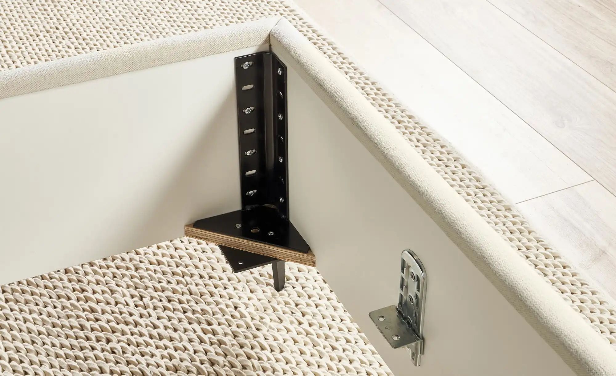 Musterring Polsterbettgestell  Elos ¦ creme ¦ Maße (cm): B: 155 H: 112 Bett günstig online kaufen