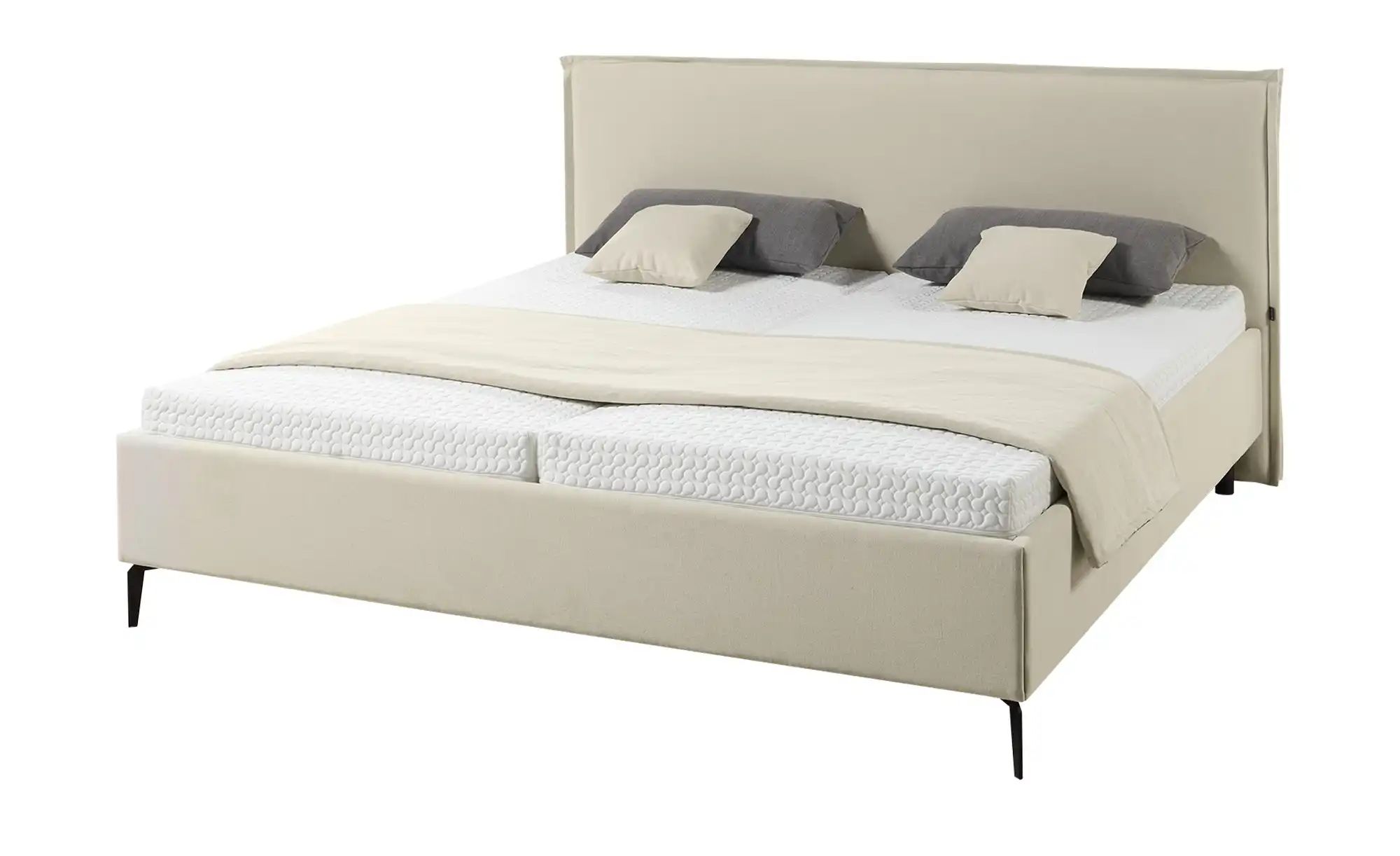 Musterring Polsterbettgestell  Elos ¦ creme ¦ Maße (cm): B: 155 H: 112 Bett günstig online kaufen