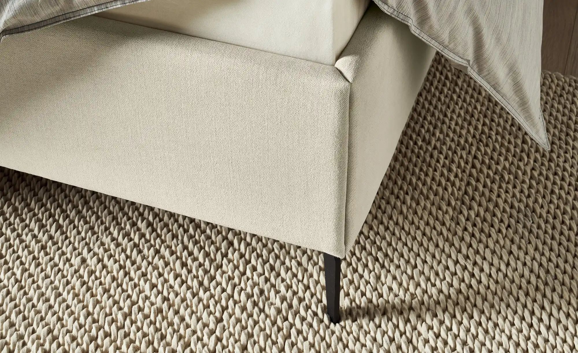 Thumbnail - Musterring Polsterbettgestell Elos ¦ creme ¦ Maße (cm): B: 195 H: 112 Betten > Polsterbetten - Höffner