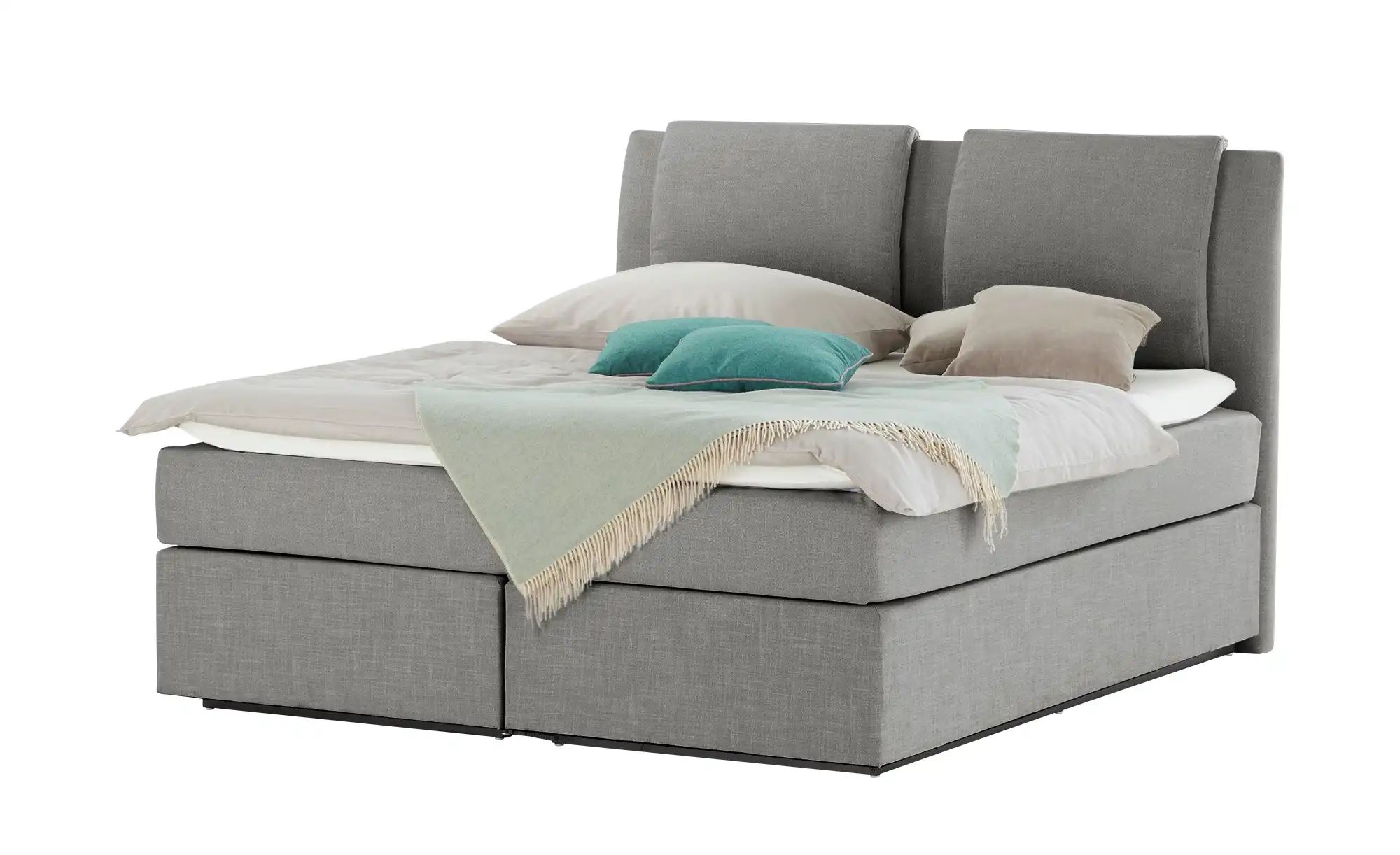 Wohnwert Boxspringbett  Dormian Saman ¦ grau ¦ Maße (cm): B: 180 H: 127 Bet günstig online kaufen