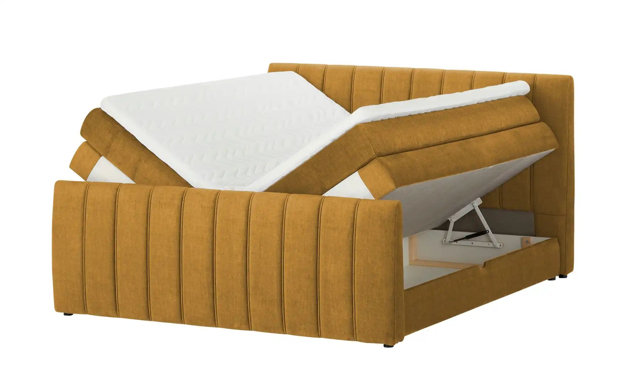Thumbnail - switch Boxspringbett mit Bettkasten Carina ¦ gelb ¦ Maße (cm): B: 191 H: 112 Betten > Boxspringbetten > Boxspringbetten ...
