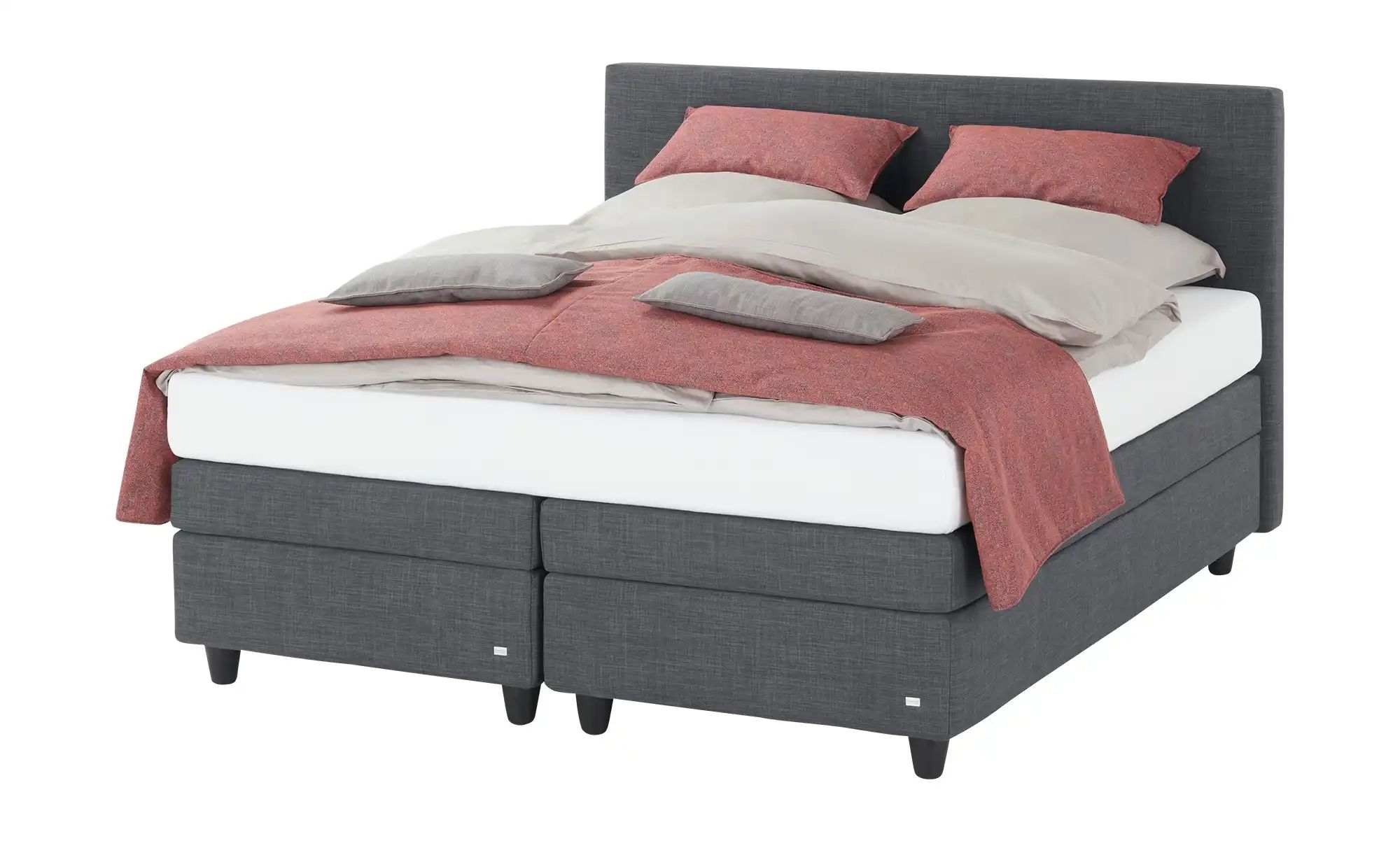 RUF Boxspringbett  Verena ¦ grau ¦ Maße (cm): B: 166 H: 113 Betten > Komfor günstig online kaufen