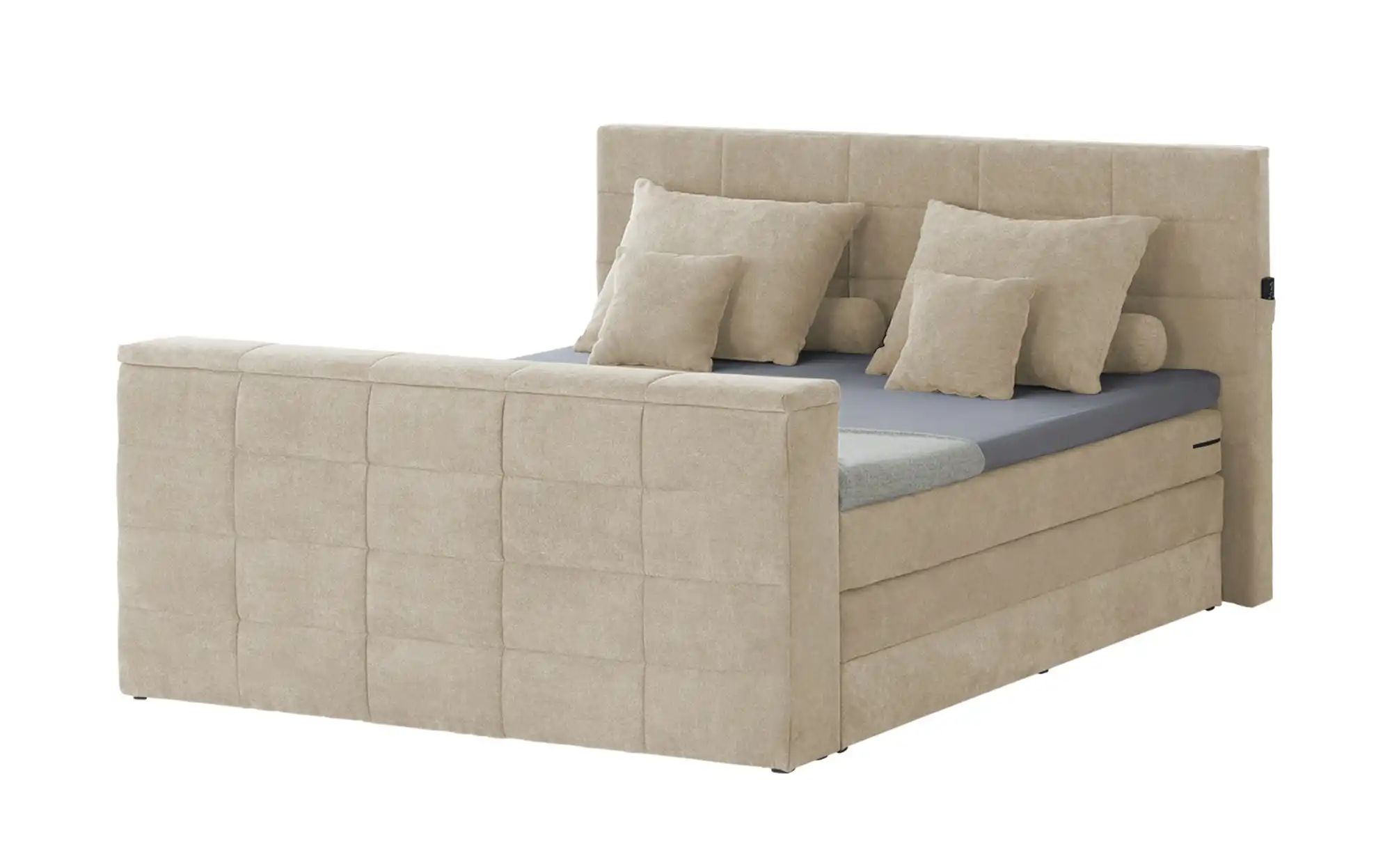 uno TV-Motor-Boxspringbett mit motorischer TV-Halterung Dillon 2 ¦ beige ¦ günstig online kaufen