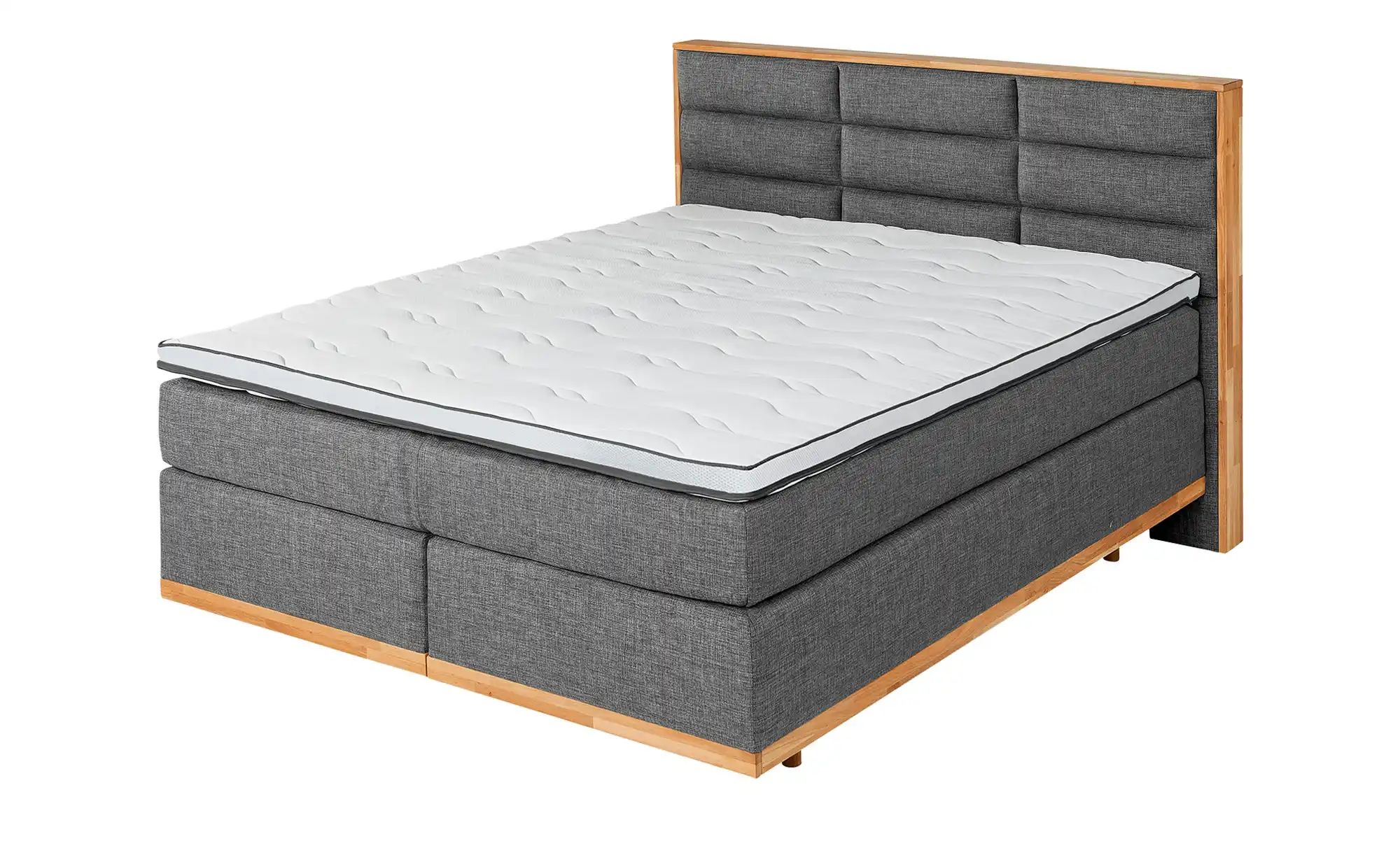 uno Massivholz-Boxspringbett  Ida ¦ grau ¦ Maße (cm): B: 191 H: 124 Betten günstig online kaufen