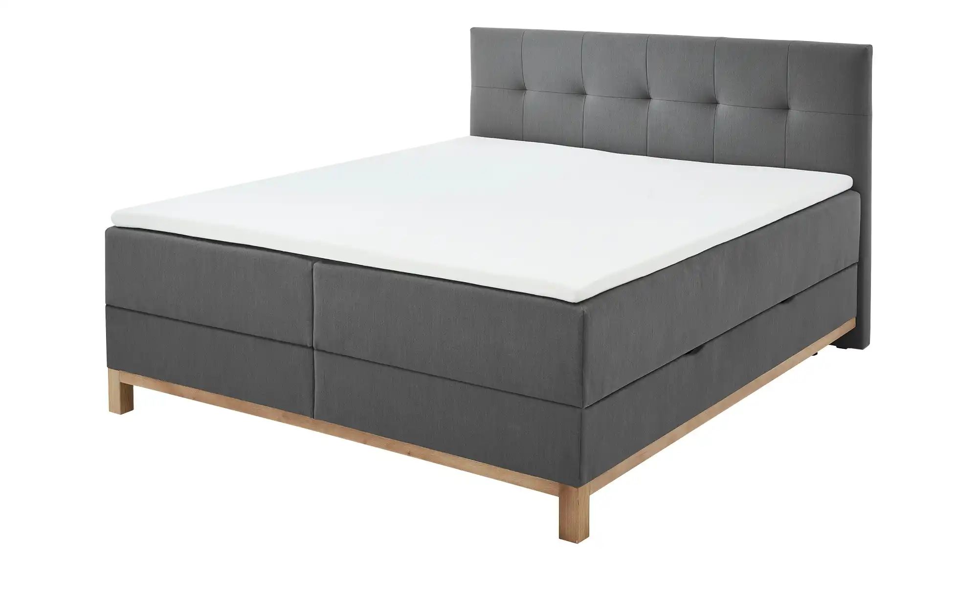 maison bleue Boxspringbett mit Bettkasten Mara ¦ grau ¦ Maße (cm): B: 182 H günstig online kaufen