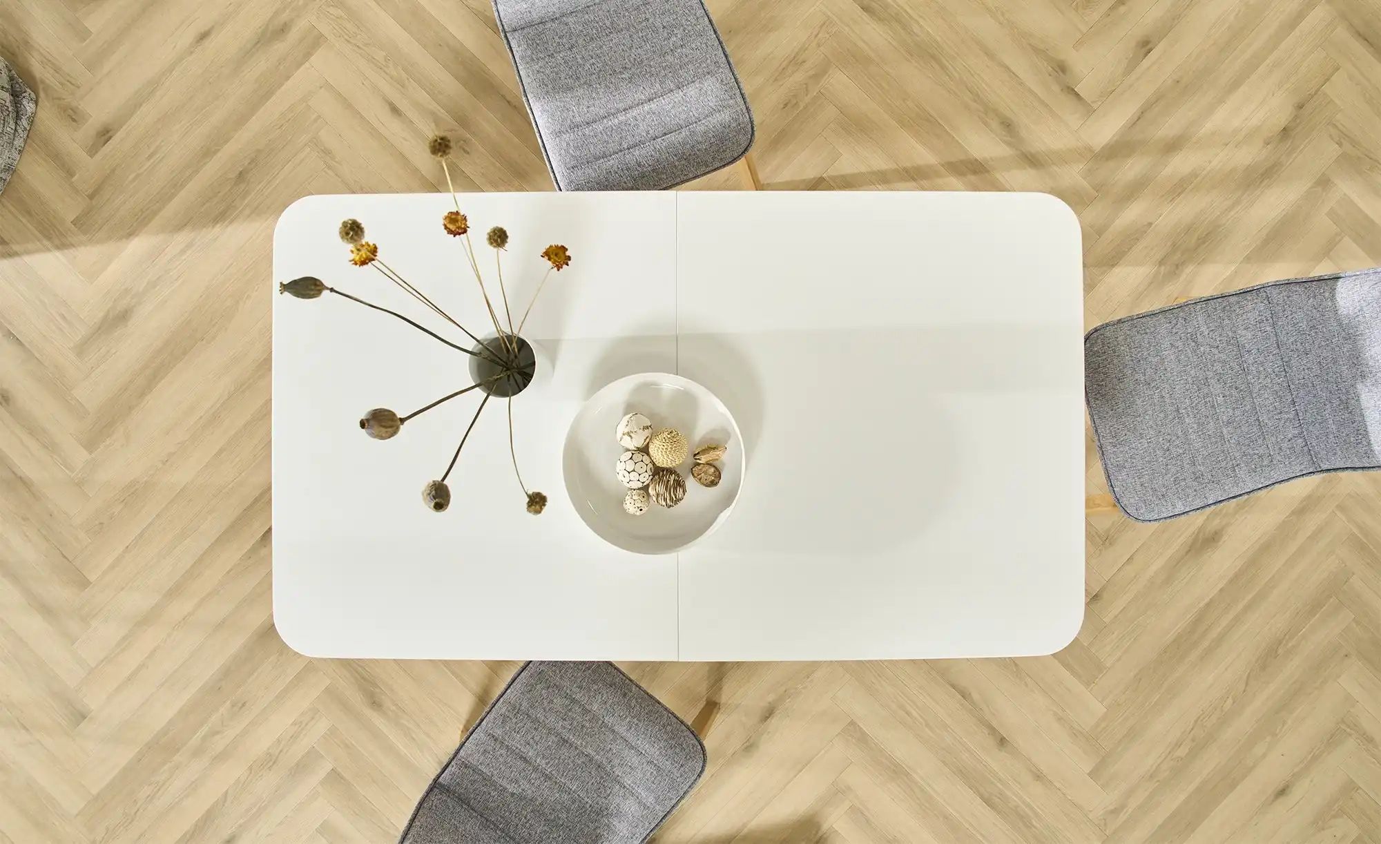 Thumbnail - Esstisch ausziehbar  Stanley ¦ weiß ¦ Maße (cm): B: 80 H: 75 Tische > Esstische > Esstische ausziehbar - Höffner