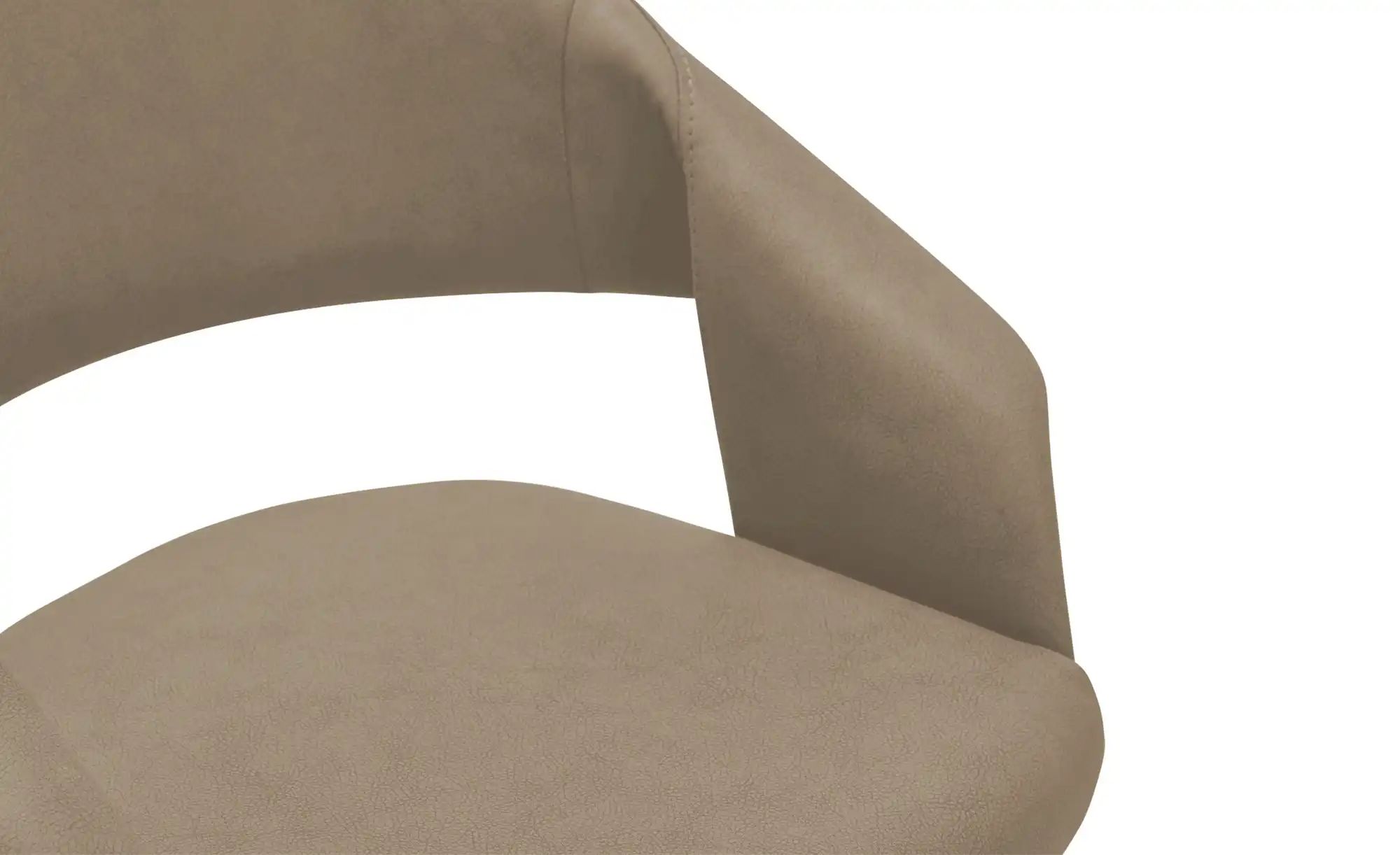 uno Kufenstuhl Lena | Taupe, Schwarz | Möbel Höffner