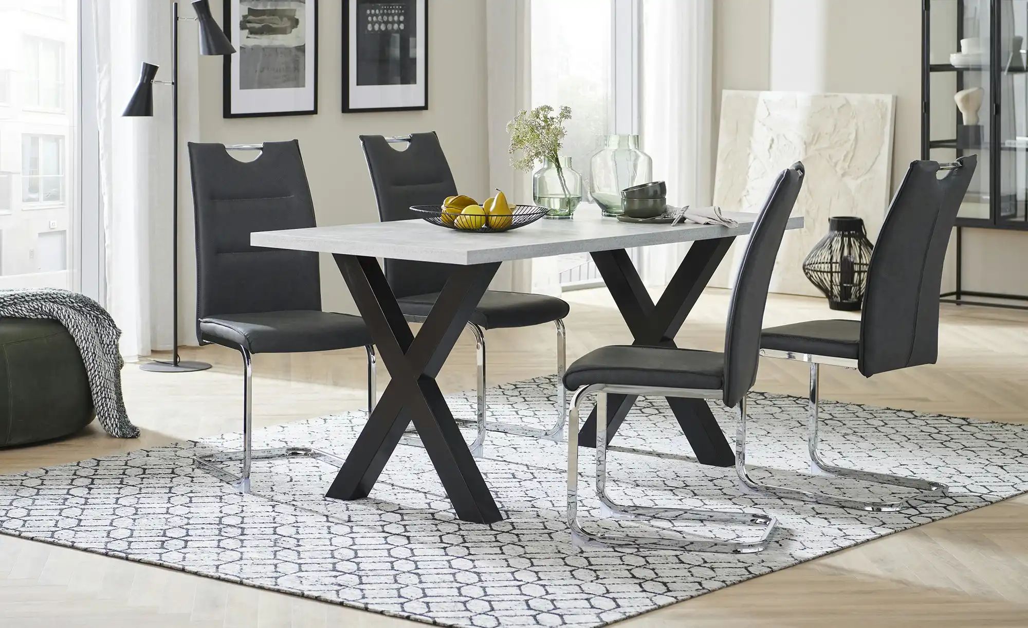 Thumbnail - Schwingstuhl Ted ¦ grau ¦ Maße (cm): B: 44 H: 99 T: 60.0 Stühle > Schwingstühle - Höffner