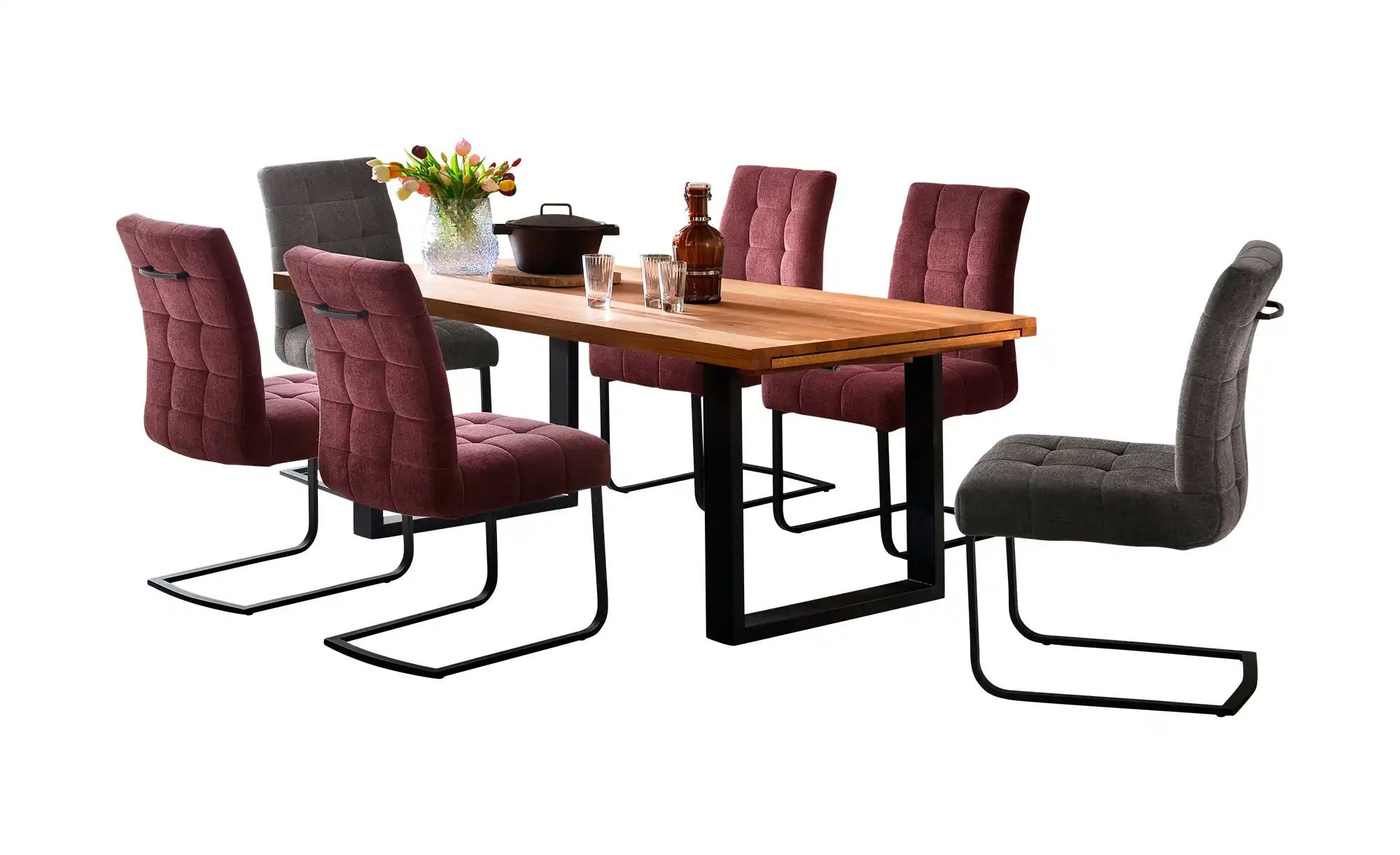 uno Freischwinger mit Griff Malta ¦ lila/violett ¦ Maße (cm): B: 48 H: 94 T günstig online kaufen