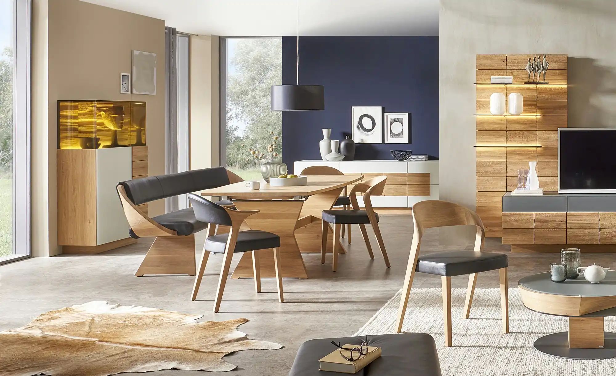 VOGLAUER Polsterstuhl  Vmontanara ¦ holzfarben ¦ Maße (cm): B: 54 H: 82 T: günstig online kaufen