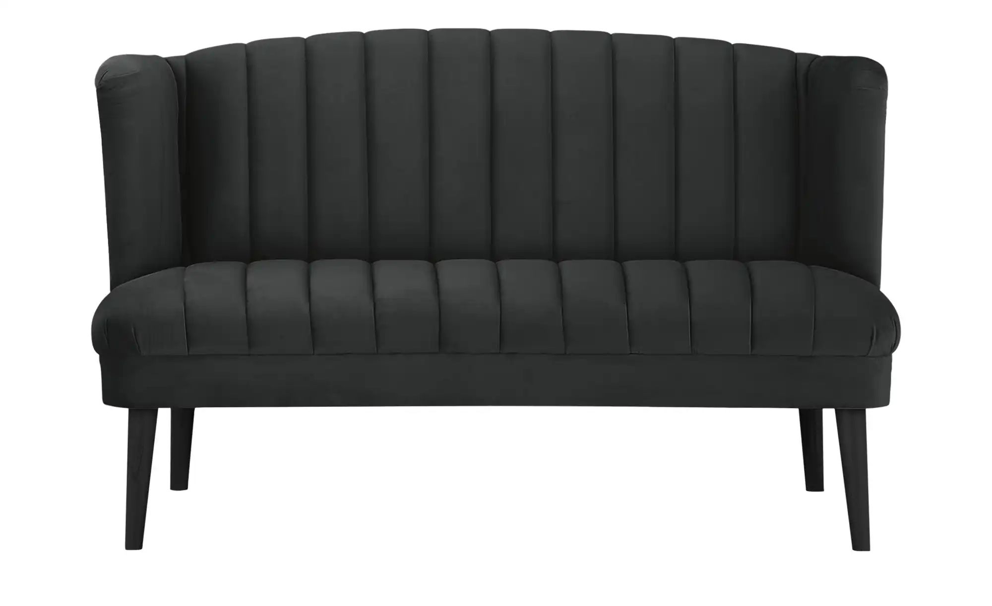 switch Küchensofa  Samt Rina ¦ schwarz ¦ Maße (cm): B: 180 H: 92 T: 76 Bänk günstig online kaufen