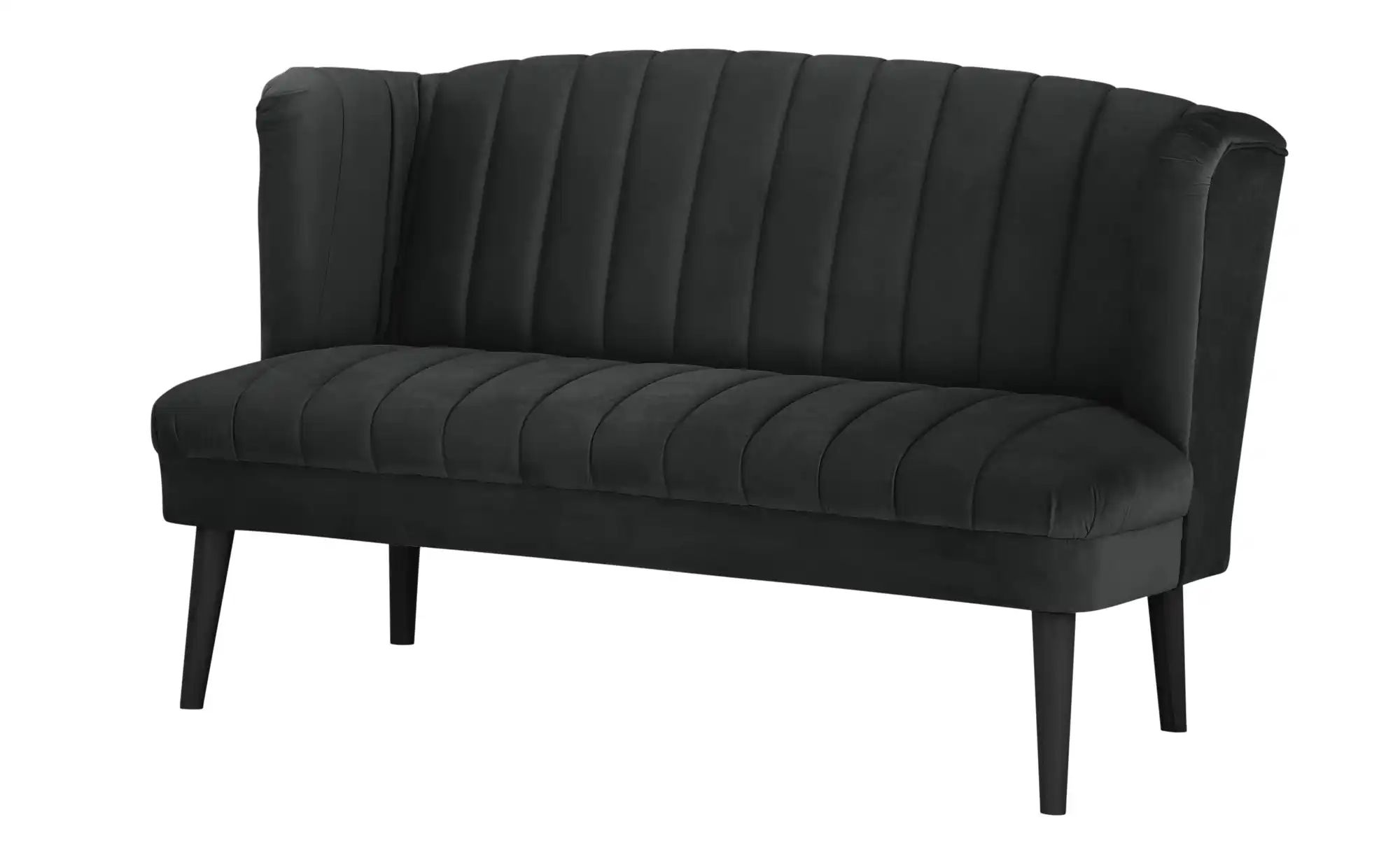 switch Küchensofa  Samt Rina ¦ schwarz ¦ Maße (cm): B: 180 H: 92 T: 76 Bänk günstig online kaufen