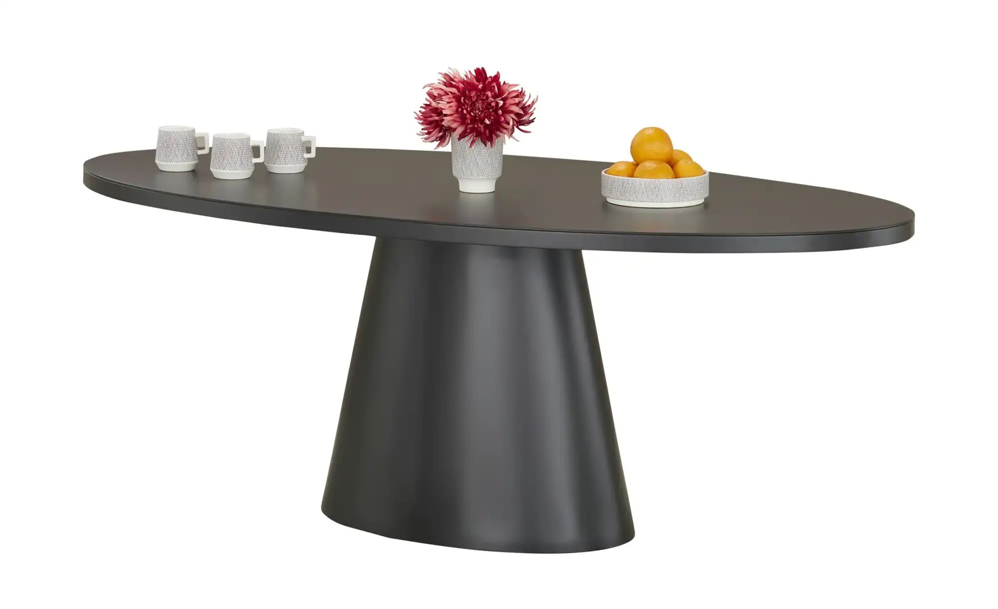 Esstisch mit Glastischplatte Reflection ¦ schwarz ¦ Maße (cm): B: 100 H: 76 günstig online kaufen