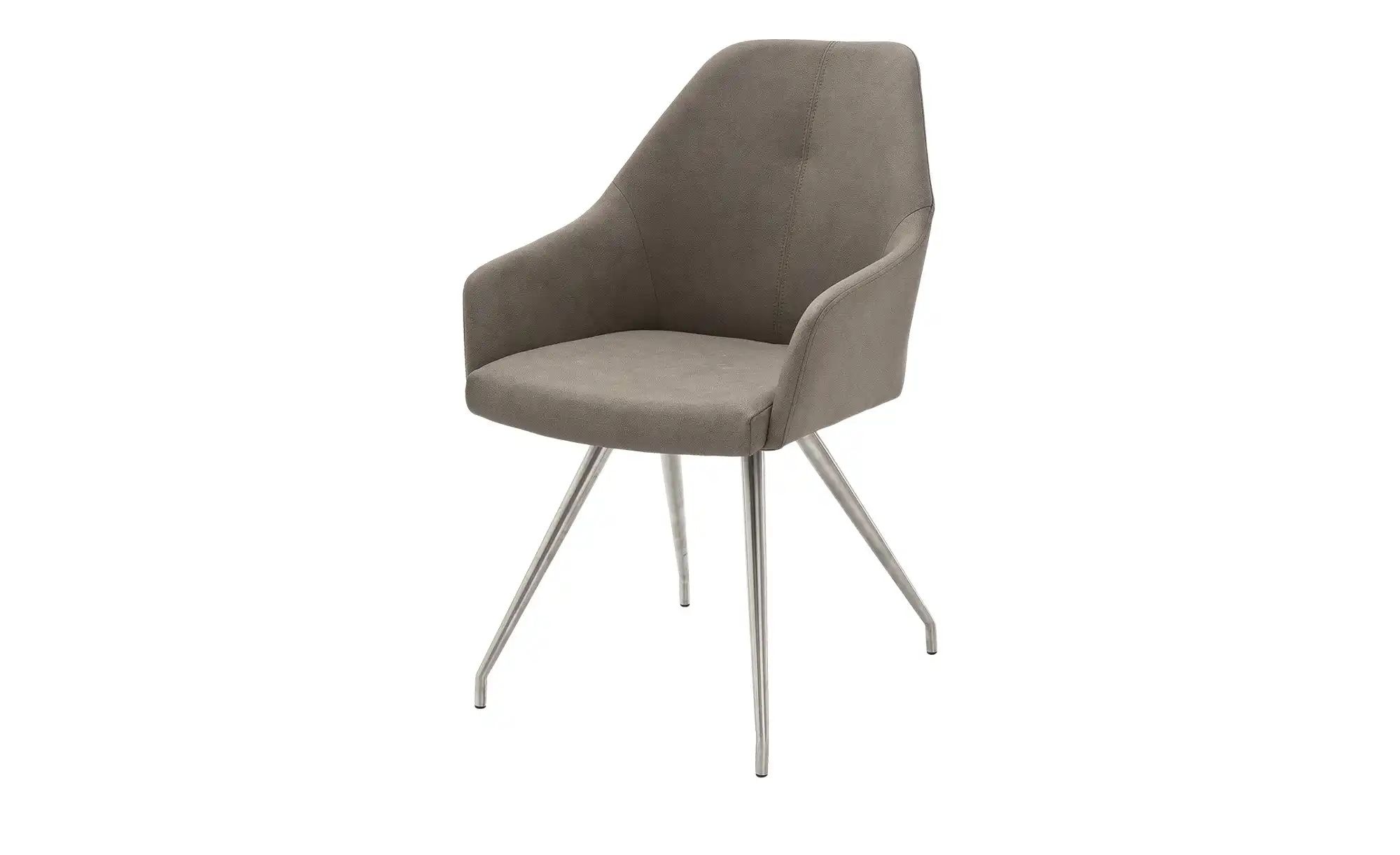 Esszimmerstuhl  mit Kunstlederbezug Dita ¦ beige ¦ Maße (cm): B: 55 H: 88 T günstig online kaufen