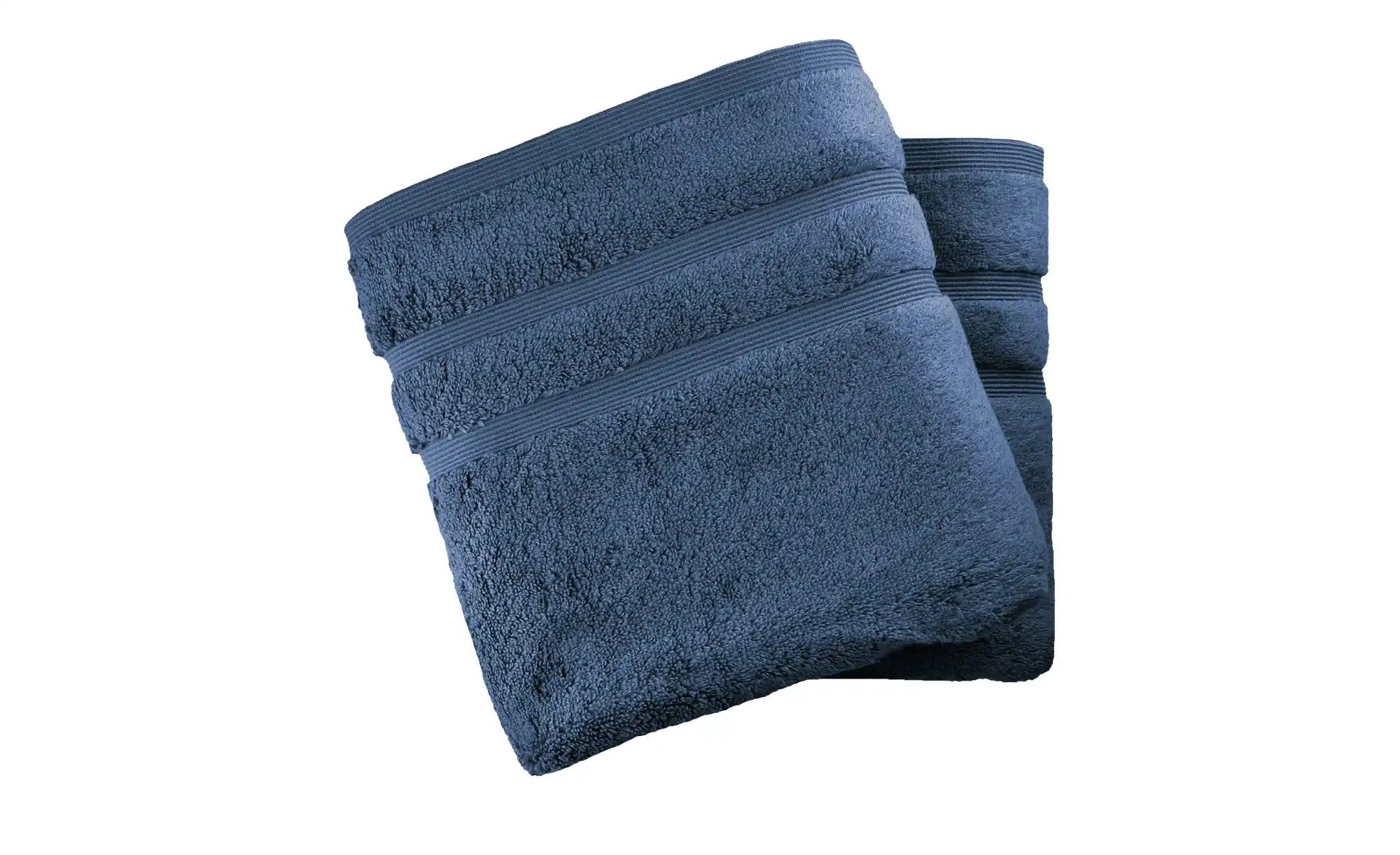 Handtuch (50 x 100cm), 2er-Set Marineblau Kuschel Wuschel