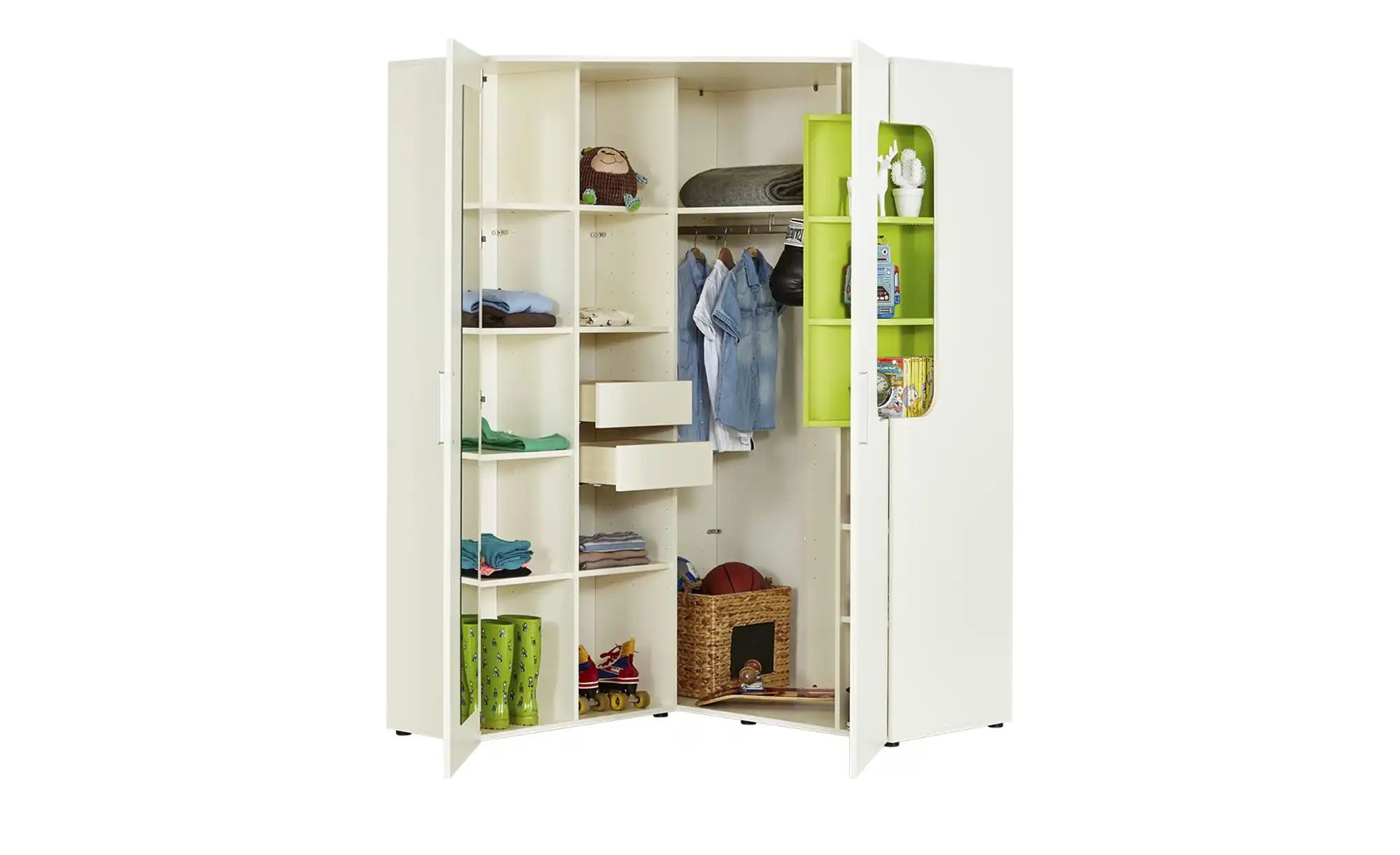 Eck-Kleiderschrank mit Innenspiegel Maddox | Höffner