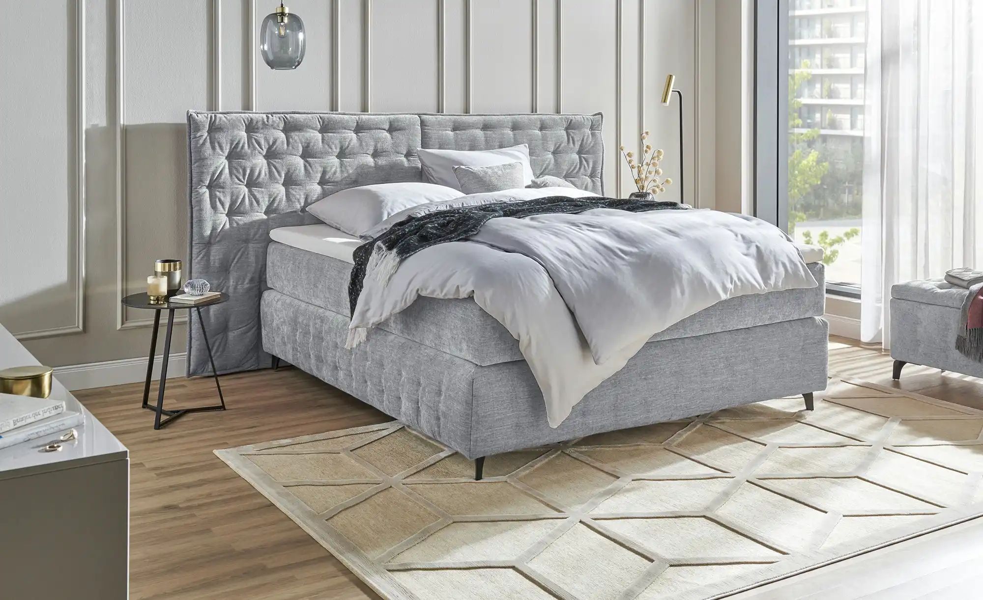 Thumbnail - Kings and Queens Boxspringbett Fjell ¦ grau ¦ Maße (cm): B: 280 H: 130 Betten > Boxspringbetten > Boxspringbetten 200x2...