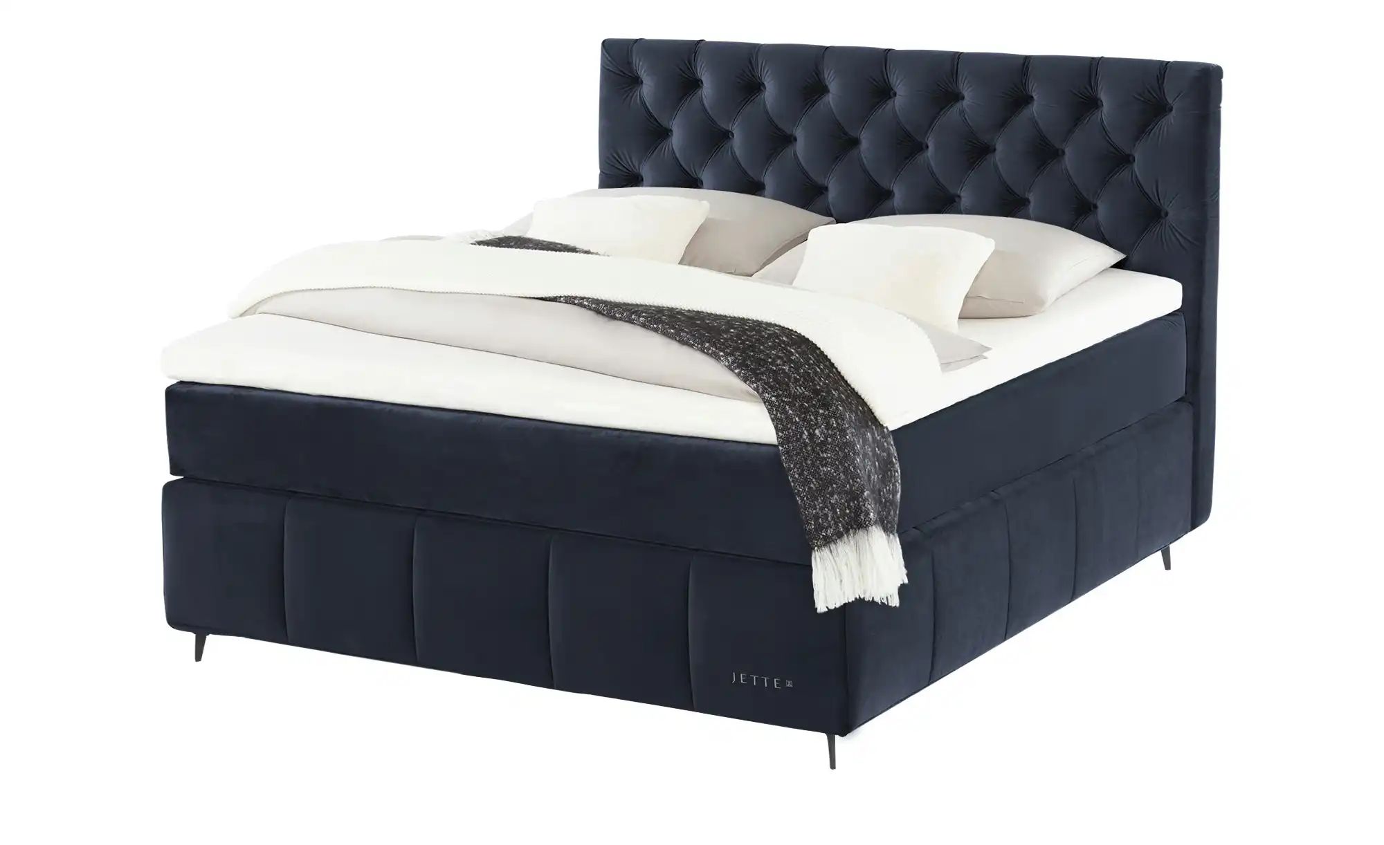 Jette Home Boxspringbett  Jette Glam ¦ blau ¦ Maße (cm): B: 162 H: 132,5 Be günstig online kaufen