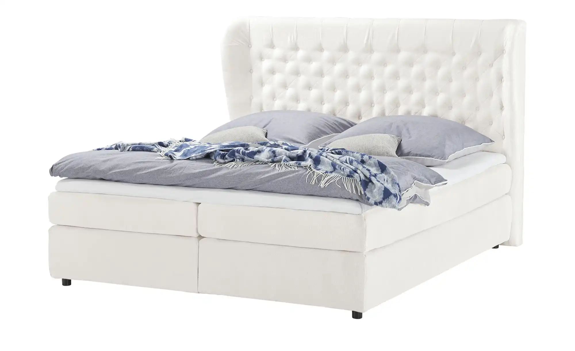 smart Boxspringbett  Queen ¦ creme ¦ Maße (cm): B: 196 H: 133 T: 212 Betten günstig online kaufen