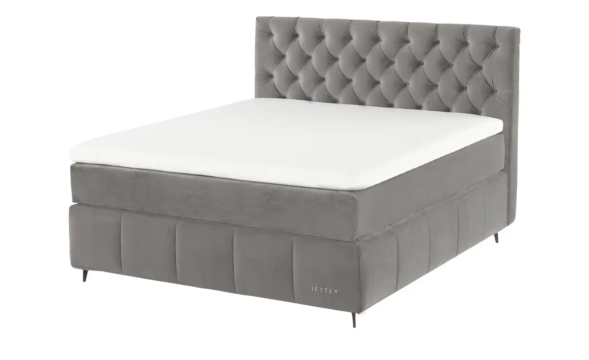 Jette Home Boxspringbett  Jette Glam ¦ grau ¦ Maße (cm): B: 162 H: 132,5 Be günstig online kaufen