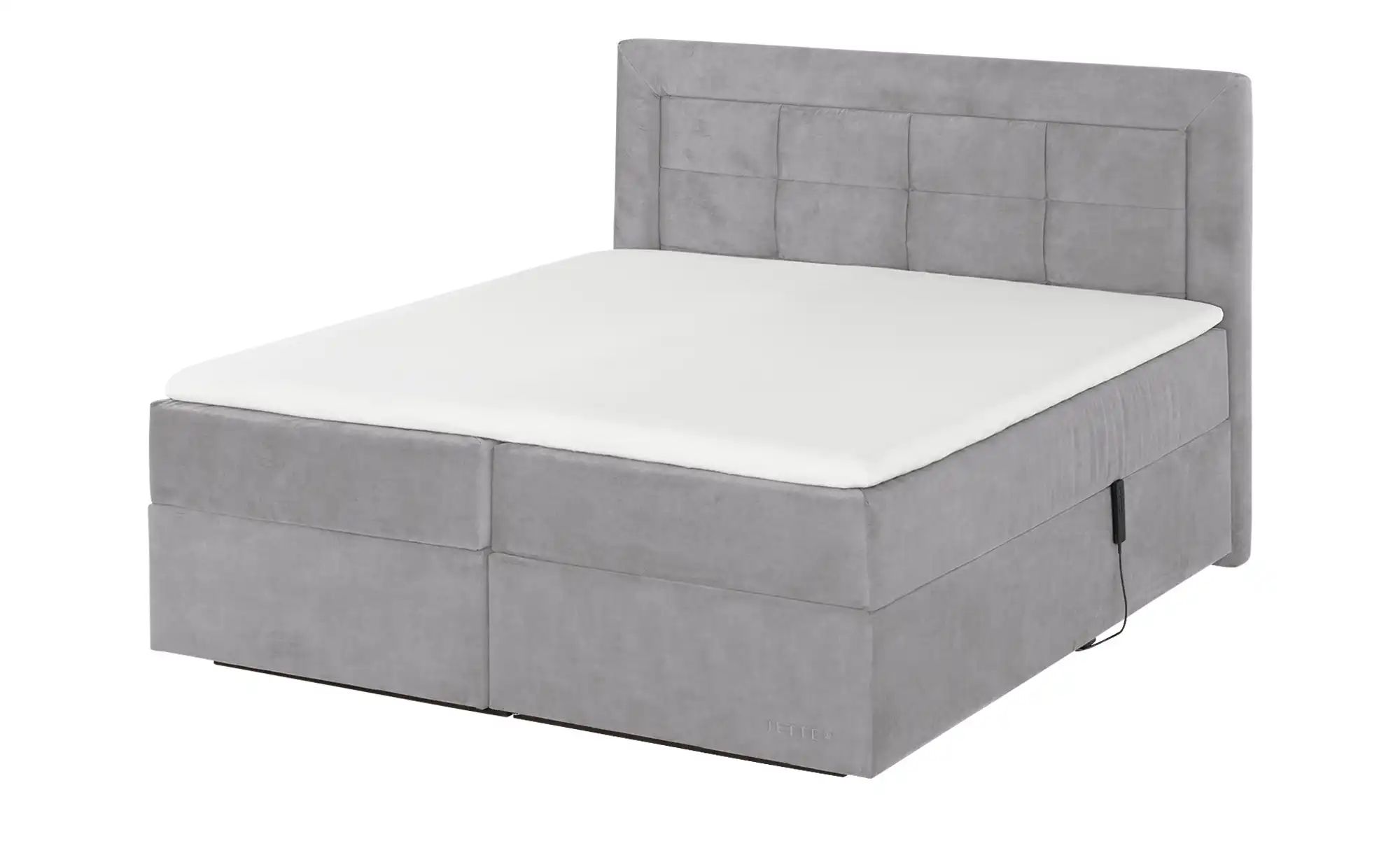 Thumbnail - Jette Home Motor-Boxspringbett  Jette Patch ¦ grau ¦ Maße (cm): B: 182 H: 127 Betten > Boxspringbetten - Höffner