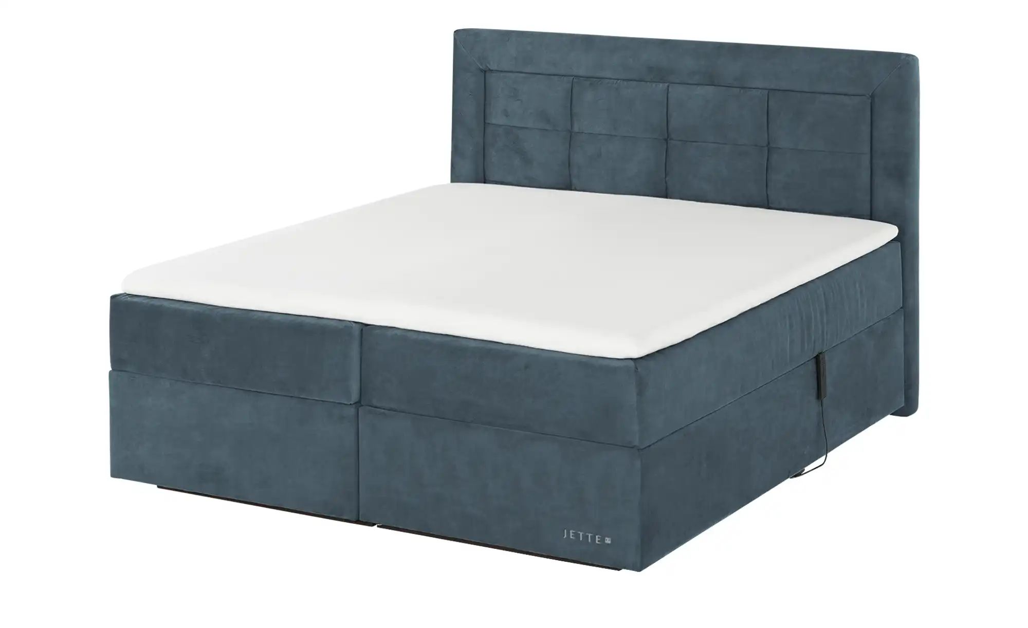 Thumbnail - Jette Home Motor-Boxspringbett  Jette Patch ¦ türkis/petrol ¦ Maße (cm): B: 182 H: 127 Betten > Boxspringbetten - Höffne...