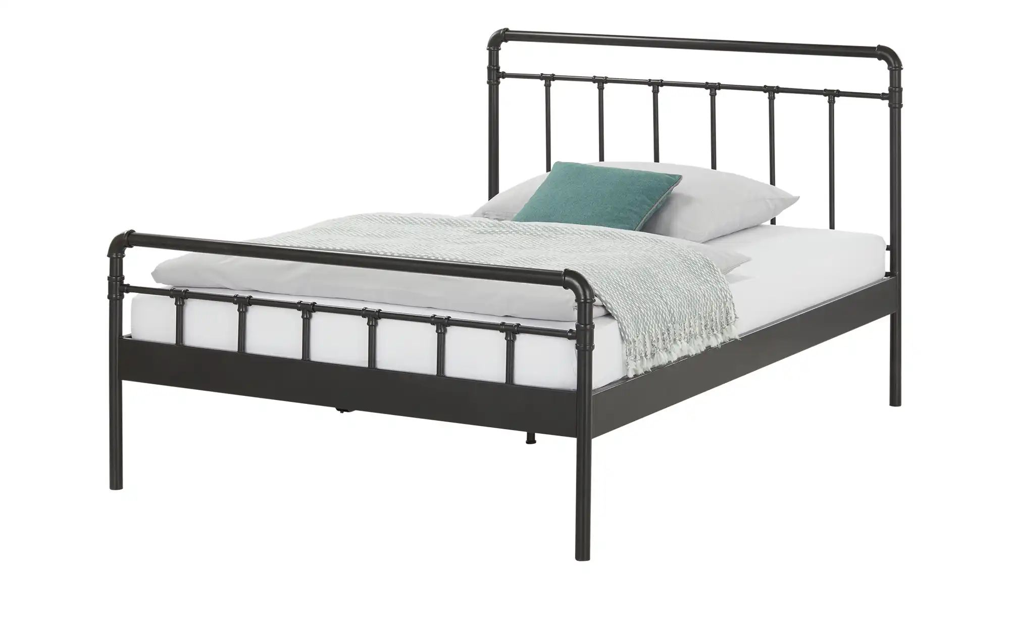 Metallbett  Nantwich ¦ schwarz ¦ Maße (cm): B: 147,5 H: 110 T: 206,5 Betten günstig online kaufen