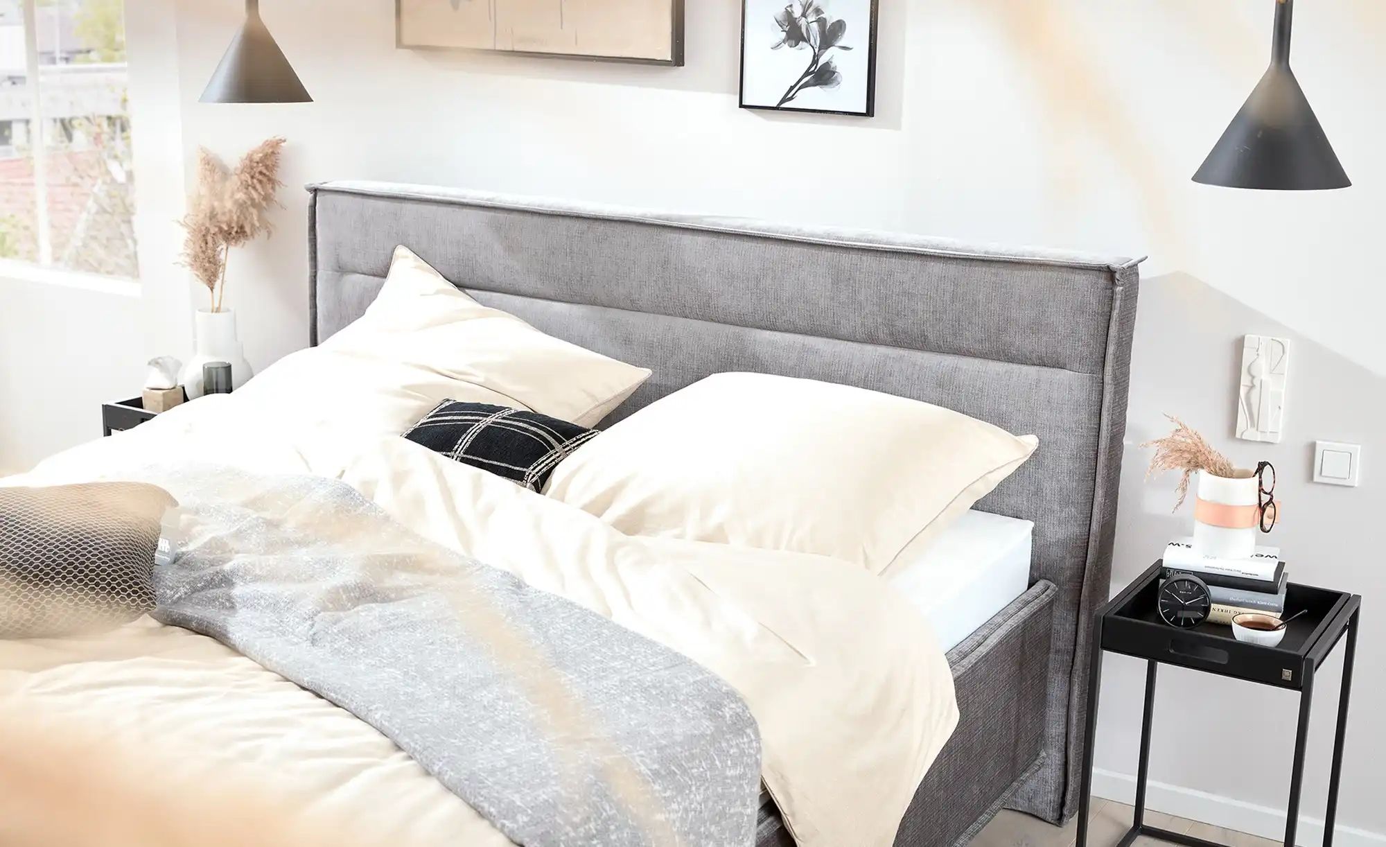 Musterring Polsterbett  JustB! ¦ grau ¦ Maße (cm): B: 186 H: 115 Betten > K günstig online kaufen