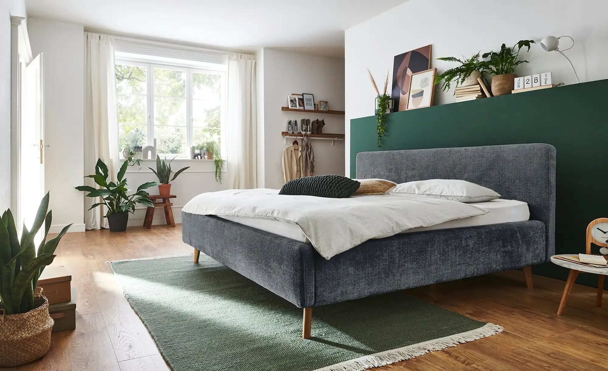 Polsterbett  Mattis ¦ grau ¦ Maße (cm): B: 181 H: 105 Betten > Komfortbette günstig online kaufen