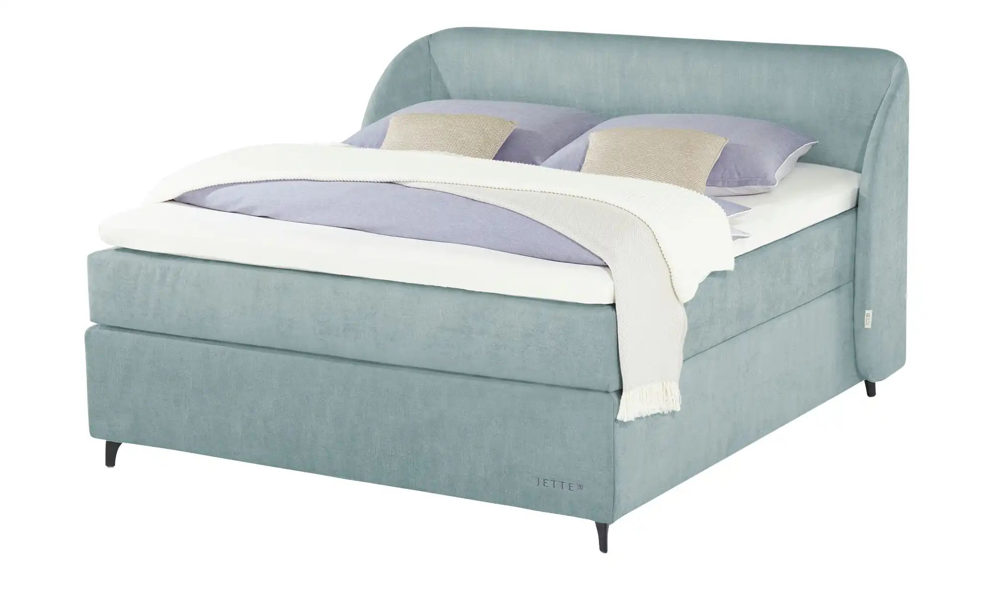 Jette Home Boxspringbett  Jette Embrace ¦ blau ¦ Maße (cm): B: 198 H: 126,5 günstig online kaufen