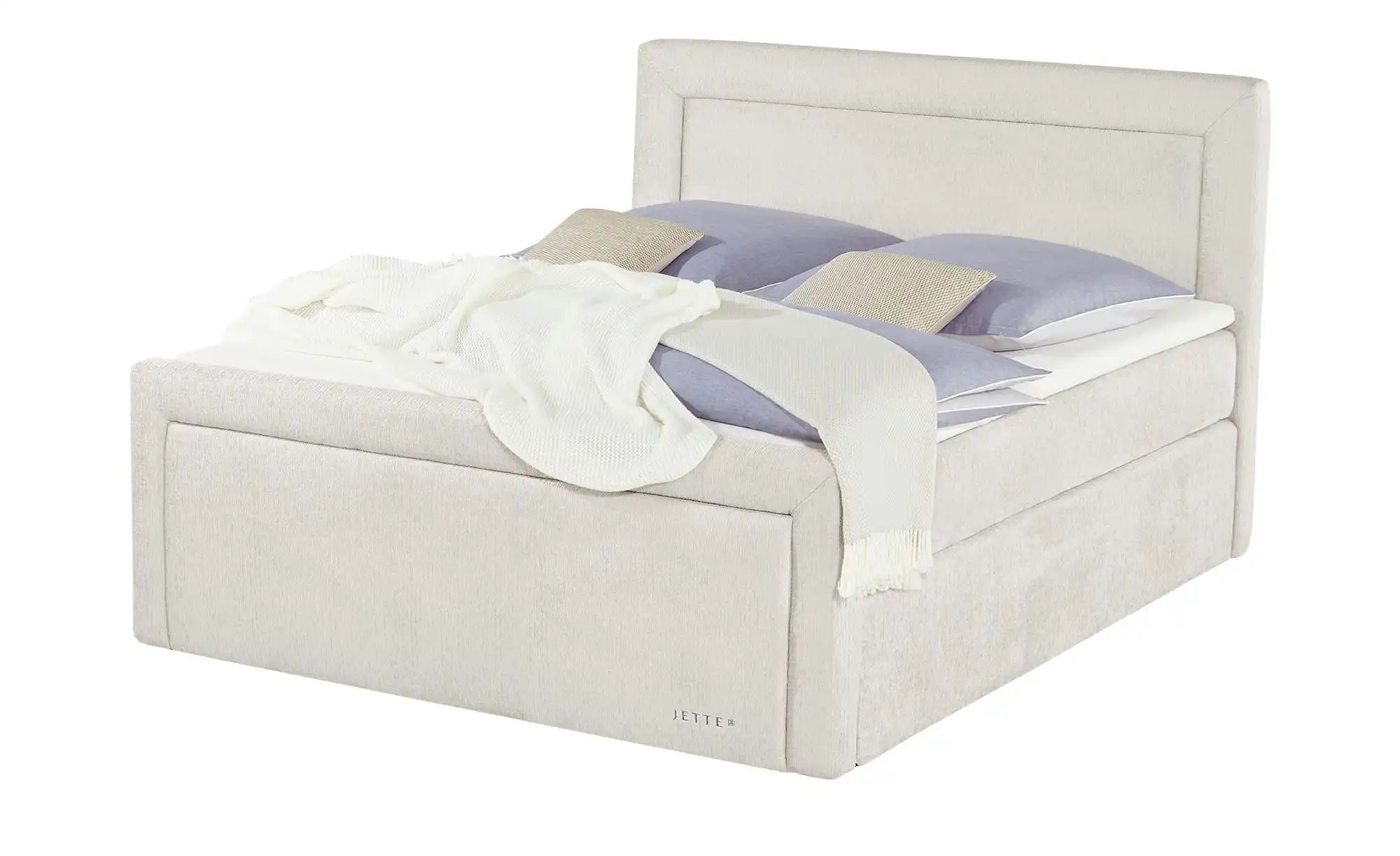 Jette Home Boxspringbett  Jette Frame ¦ creme ¦ Maße (cm): B: 204 H: 129 Be günstig online kaufen