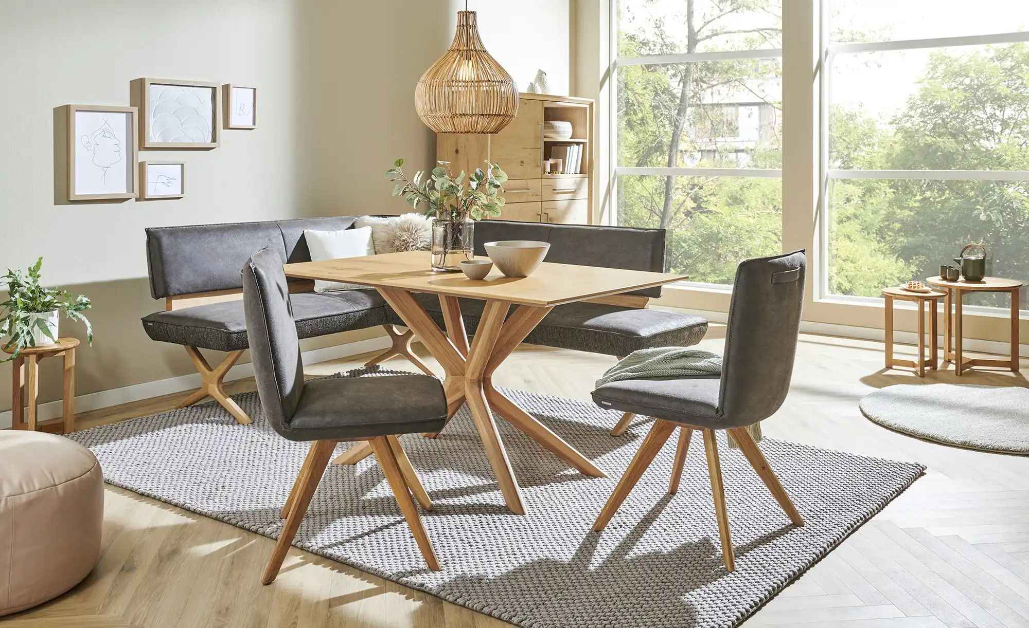 KOINOR Säulentisch  Dining System 2 ¦ holzfarben ¦ Maße (cm): B: 90 H: 76 T günstig online kaufen