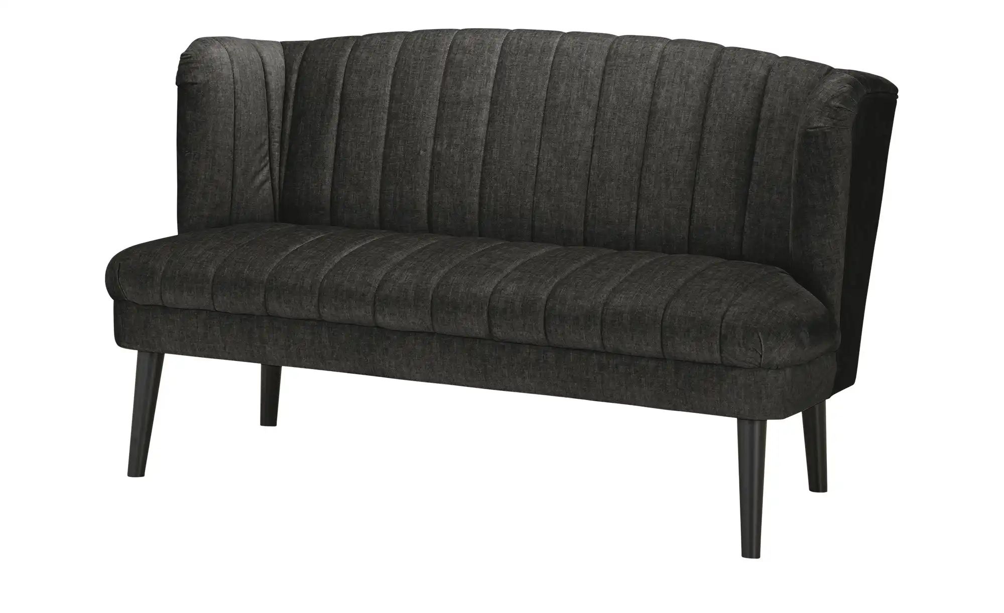 switch Küchensofa  Velours meliert Rina ¦ schwarz ¦ Maße (cm): B: 180 H: 92 günstig online kaufen