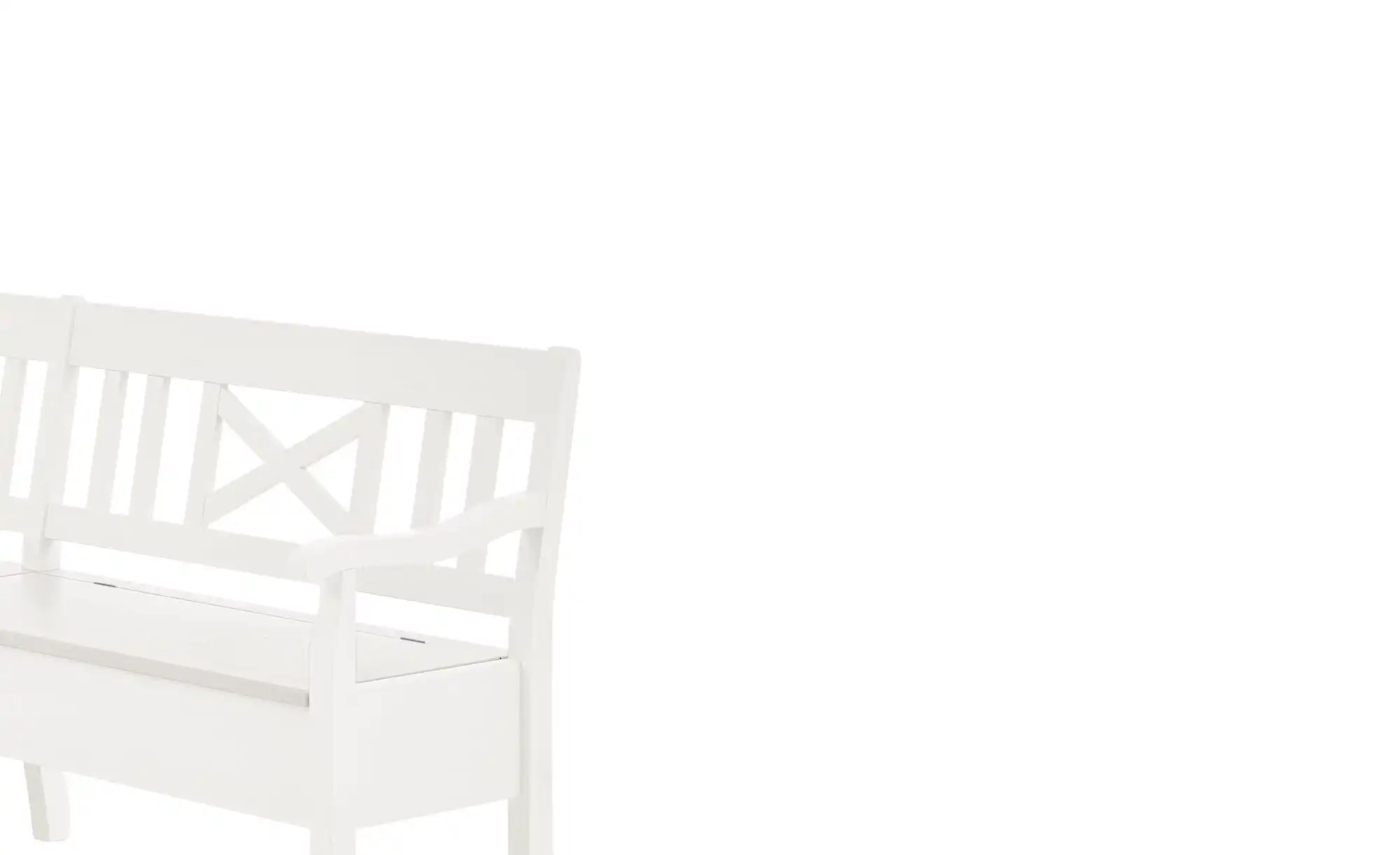 Thumbnail - maison bleue Truheneckbank massiv Florian ¦ weiß ¦ Maße (cm): H: 93 Bänke > Eckbänke - Höffner