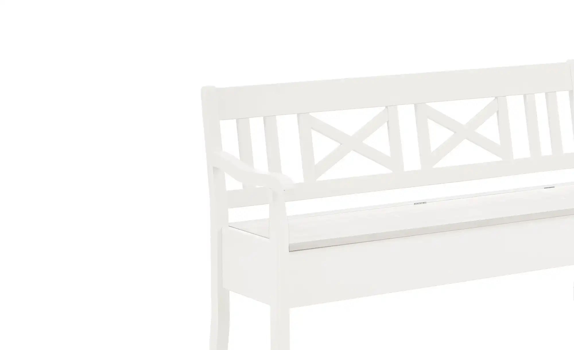 Thumbnail - maison bleue Truheneckbank massiv Florian ¦ weiß ¦ Maße (cm): H: 93 Bänke > Eckbänke - Höffner