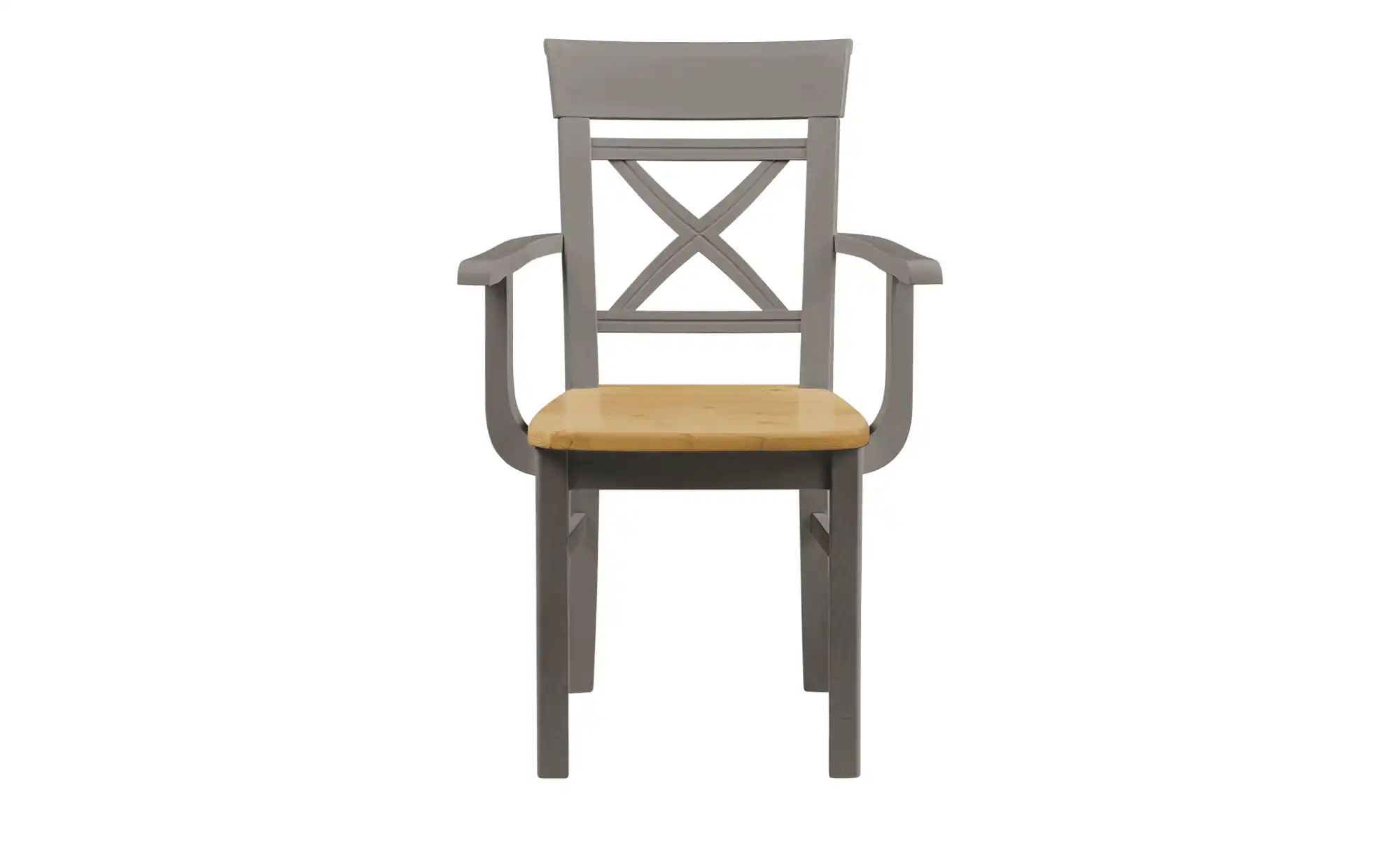 Thumbnail - maison bleue Holzstuhl  Florian ¦ grau ¦ Maße (cm): B: 61 H: 94 T: 43.0 Stühle > Esszimmerstühle > Esszimmerstühle mit A...