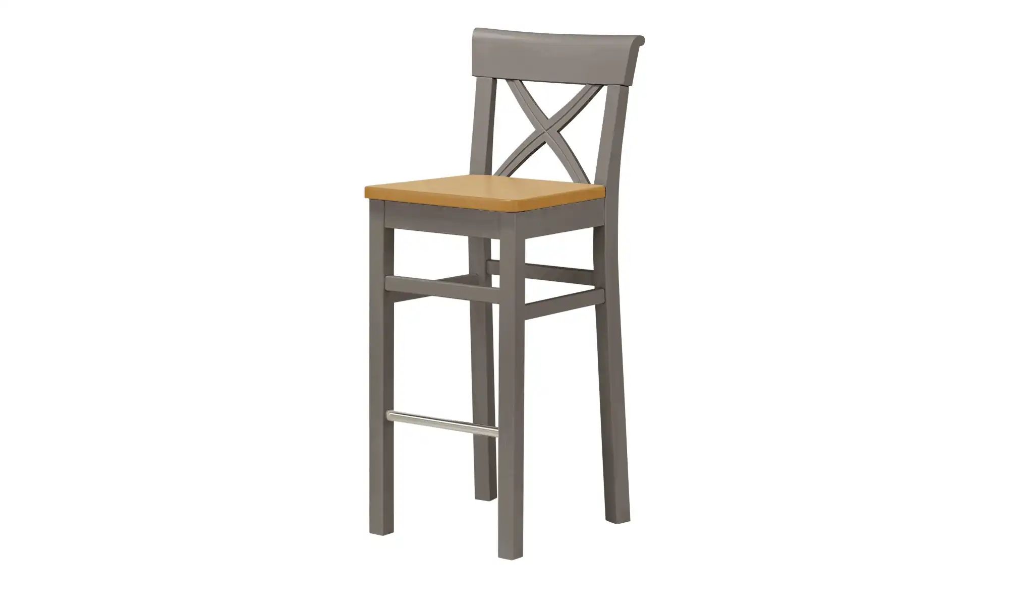 maison bleue Barstuhl  Florian ¦ grau ¦ Maße (cm): B: 43,5 H: 106 T: 44.0 P günstig online kaufen