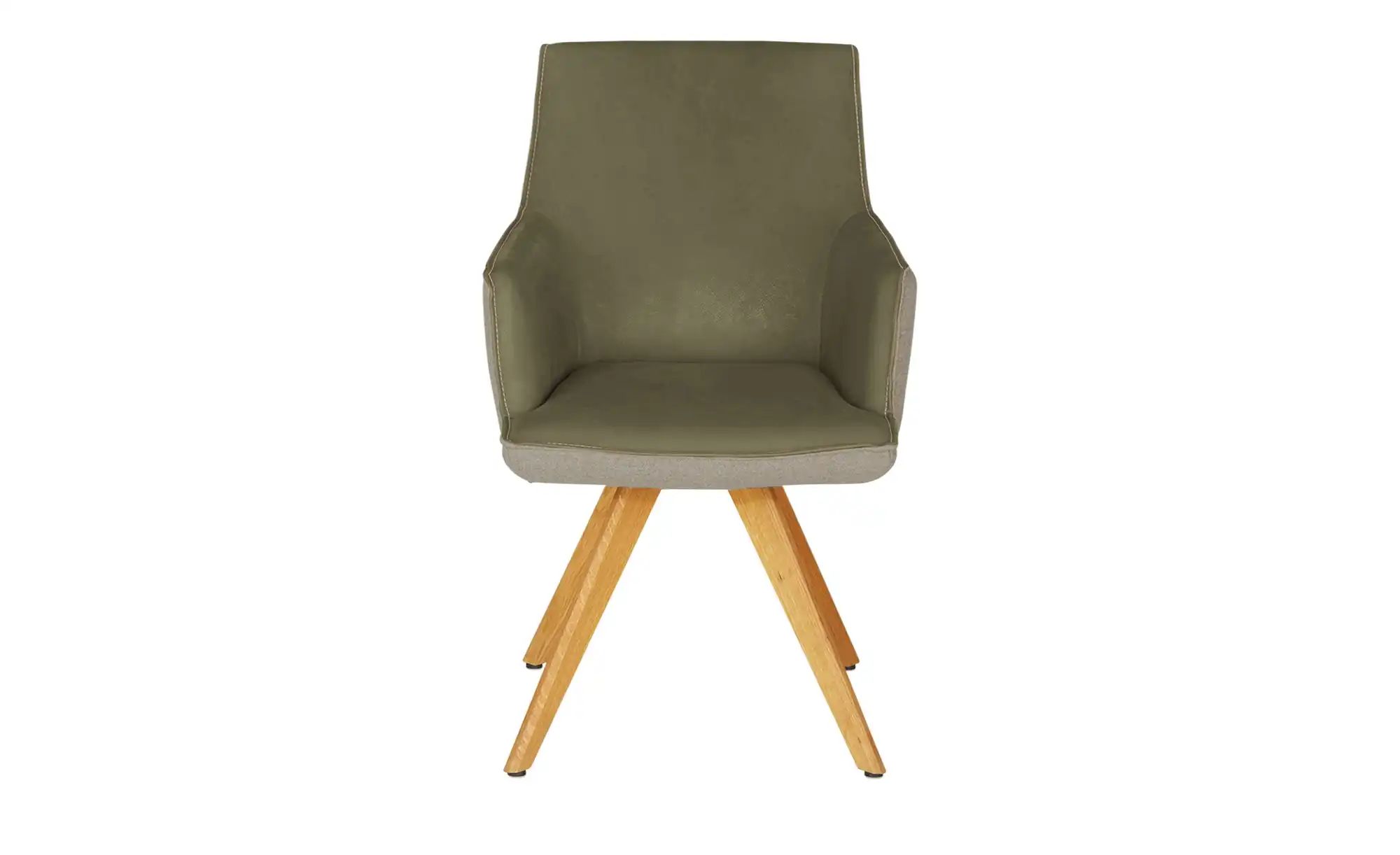 Thumbnail - KOINOR Armlehnstuhl Leder Schwof ¦ grün ¦ Maße (cm): B: 57 H: 90 T: 66.0 Stühle > Esszimmerstühle > Esszimmerstühle mit...